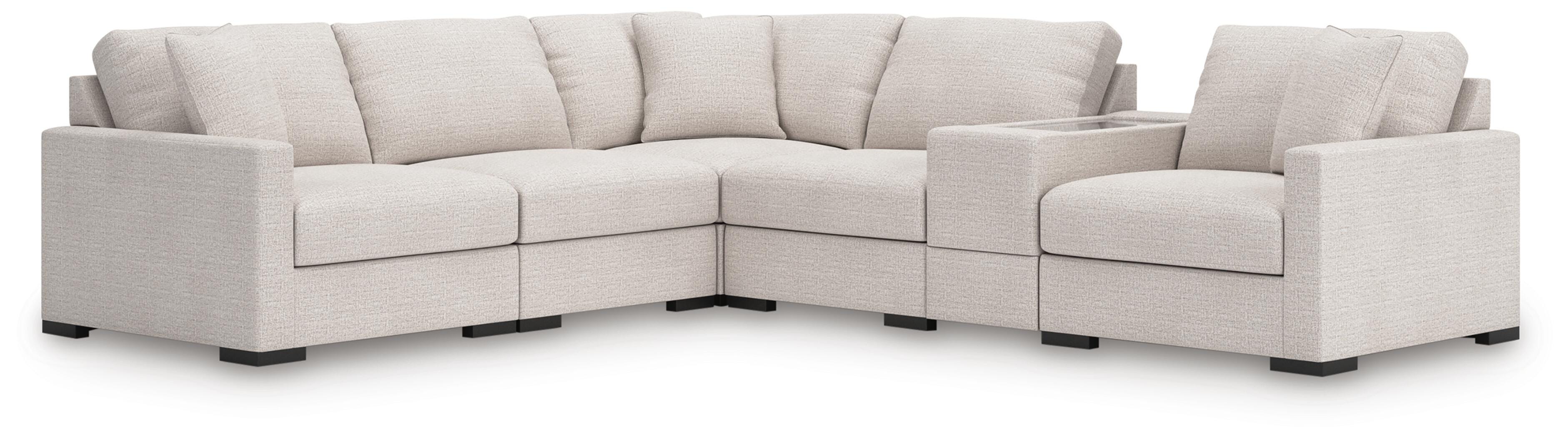 Omaha by Ashley 6-Piece Sectional with Storage Console - image 1