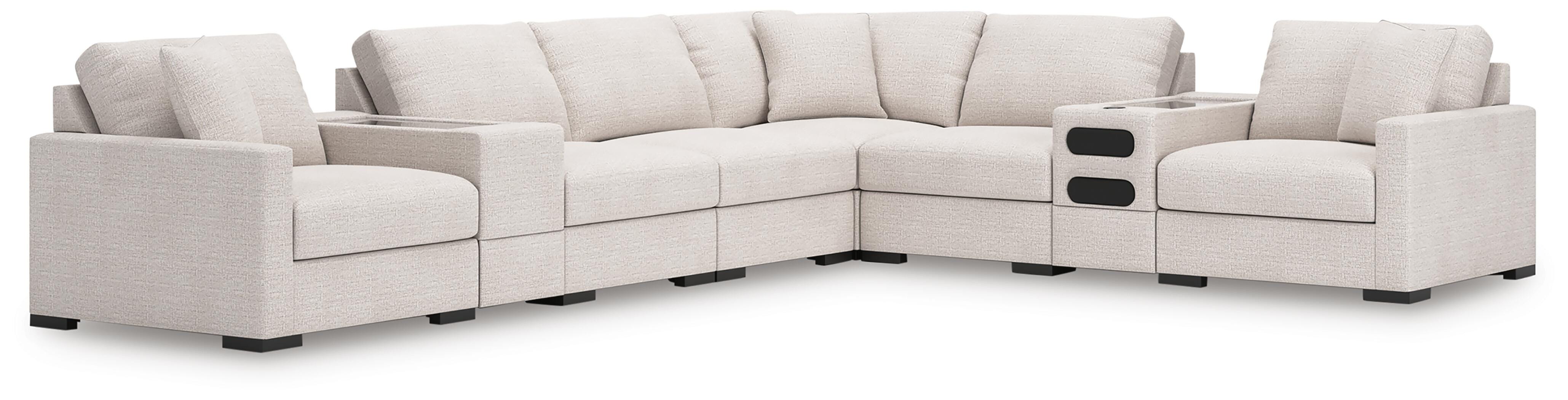 Omaha by Ashley 8-Piece Sectional with Audio and Storage Consoles - image 1