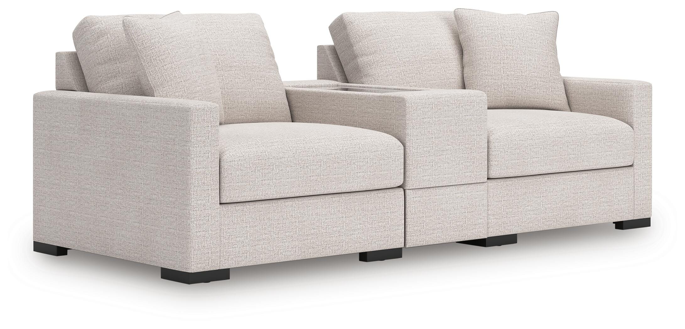 Omaha by Ashley 3-Piece Sectional Loveseat with Storage Console - image 1