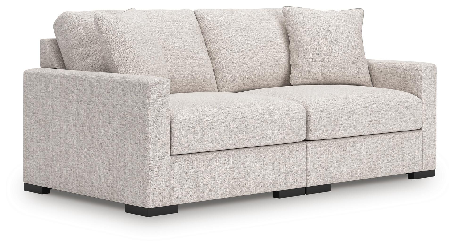Omaha by Ashley 2-Piece Modular Next-Gen Nuvella™ Performance Fabric Loveseat