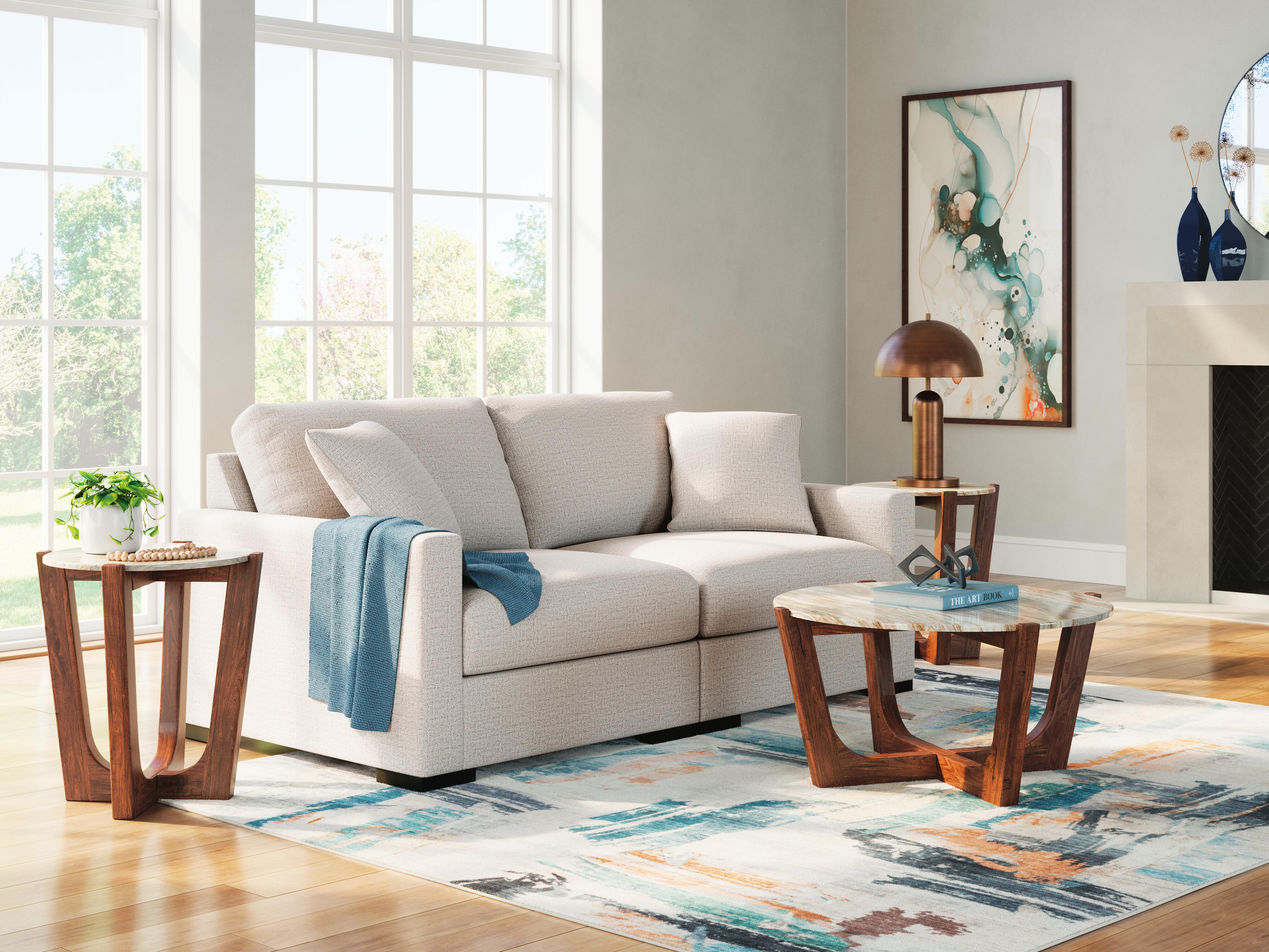 Omaha by Ashley 2-Piece Sectional Loveseat - image 1