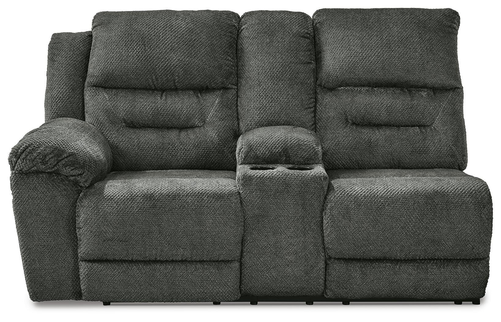 Sofá biplaza reclinable eléctrico Nettington con consola y brazo izquierdo - image 3
