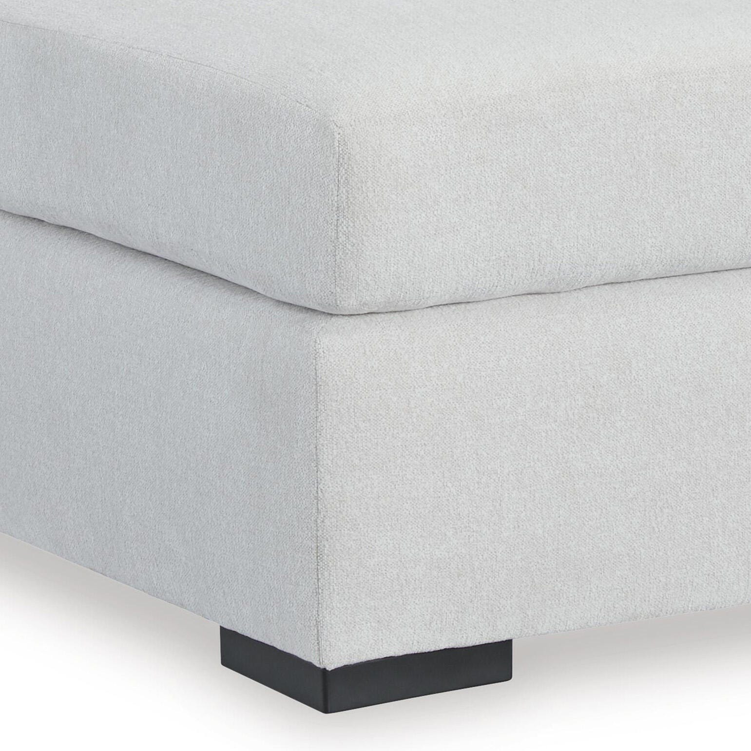 Leighelli Oversized Accent Ottoman, , large