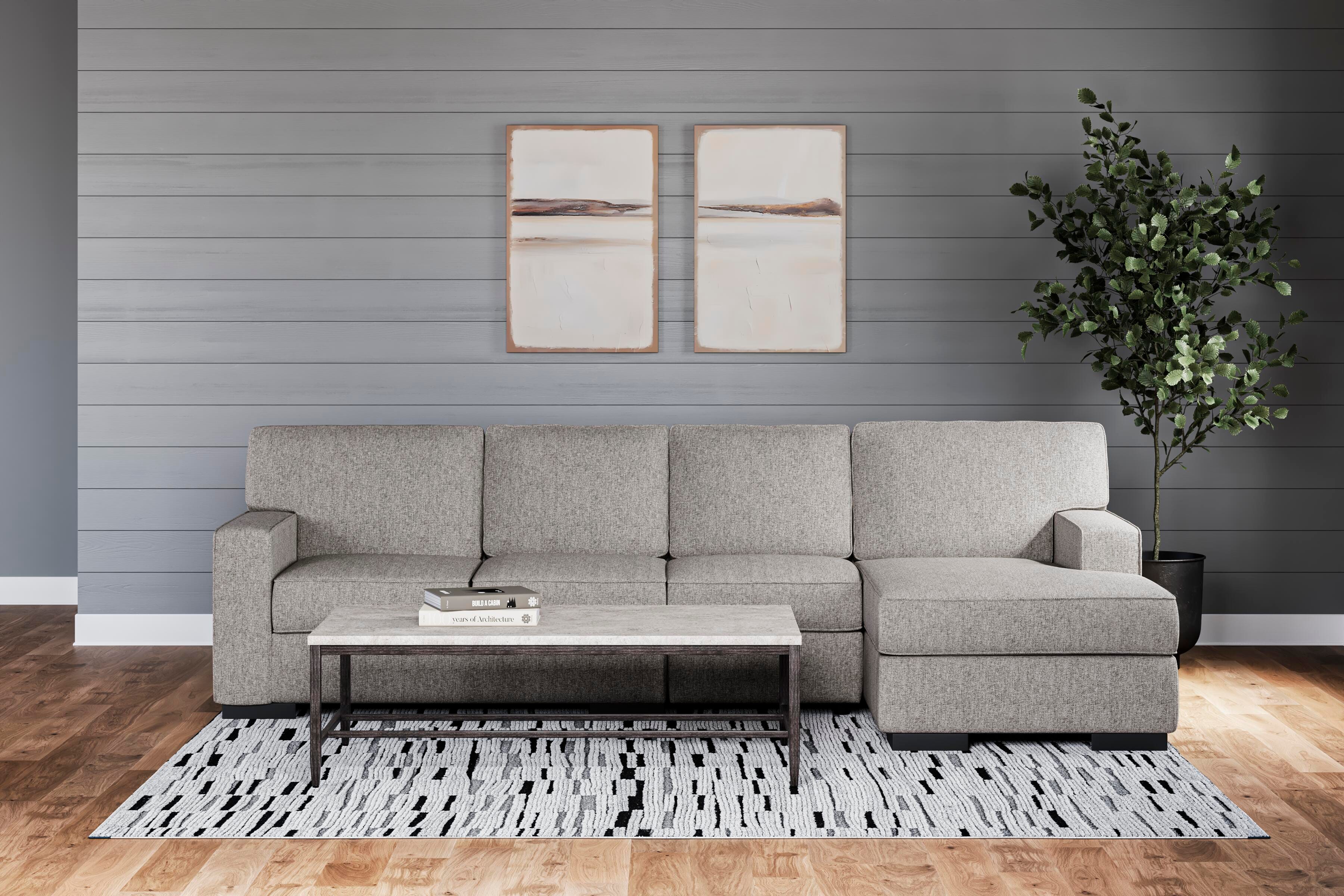 Ashlor Nuvella® 3-Piece Sectional with Chaise | Ashley