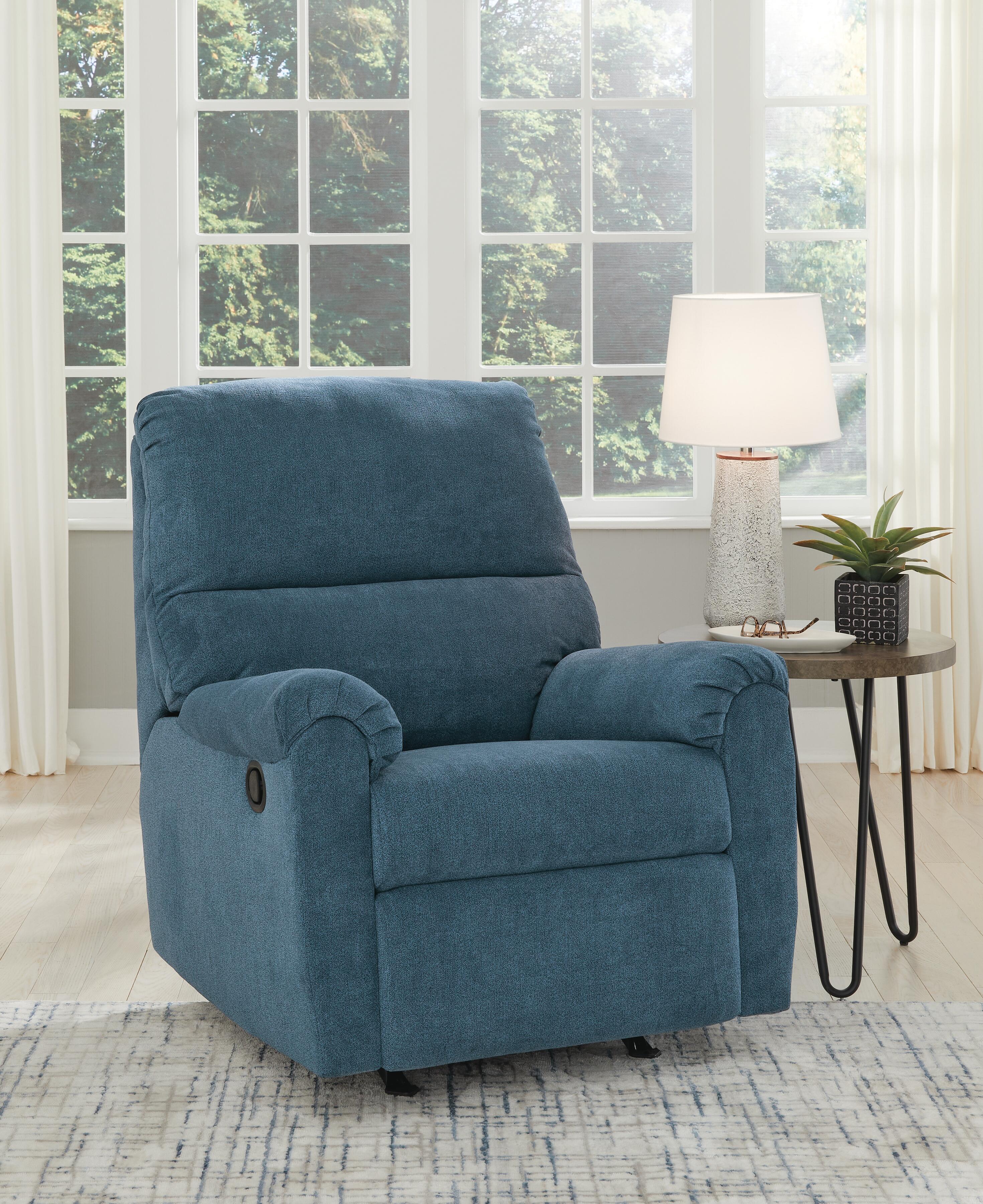 Miravel Recliner, Indigo, large