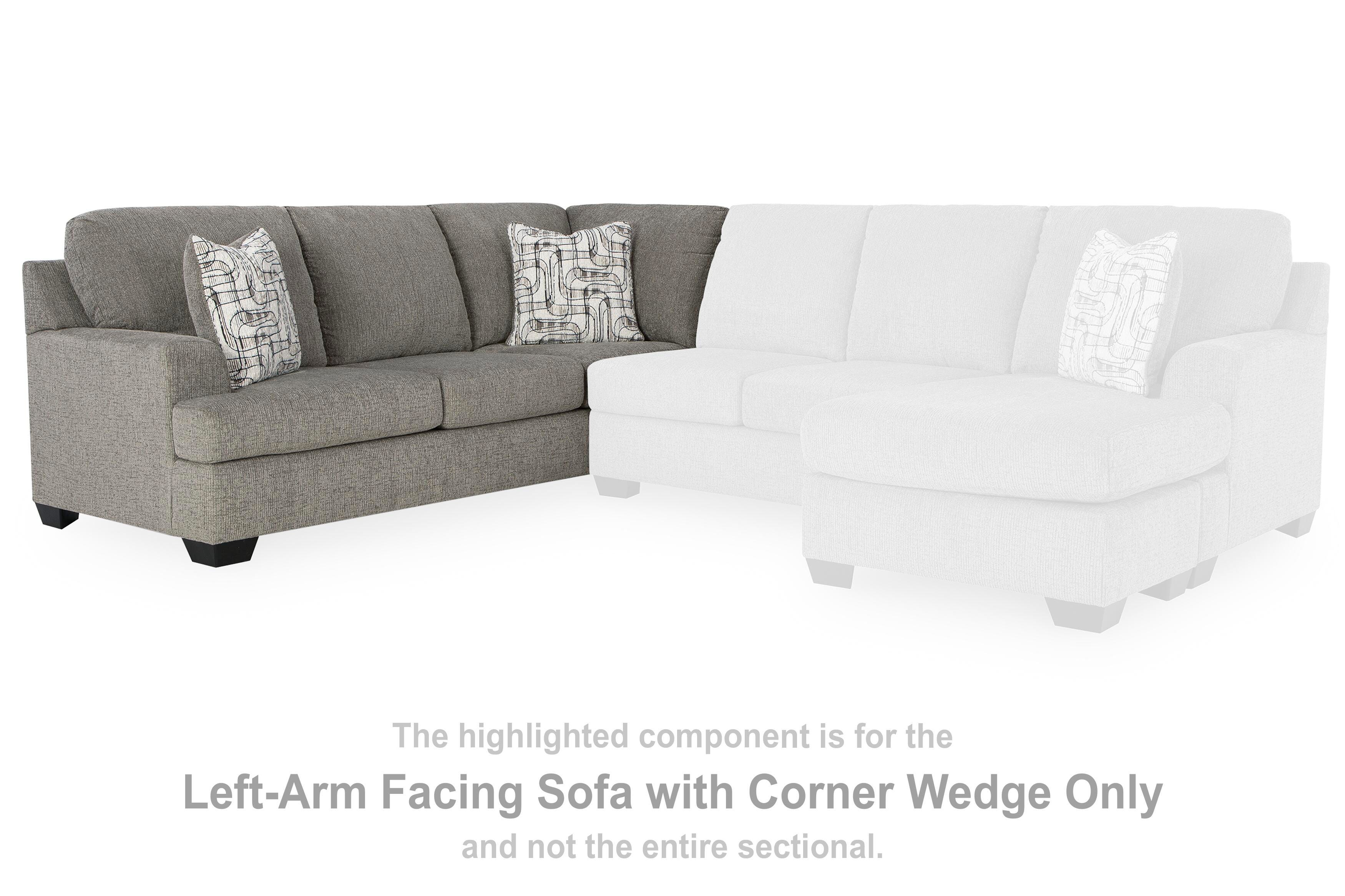 Erinsburg Left-Arm Facing Sofa with Corner Wedge, , large