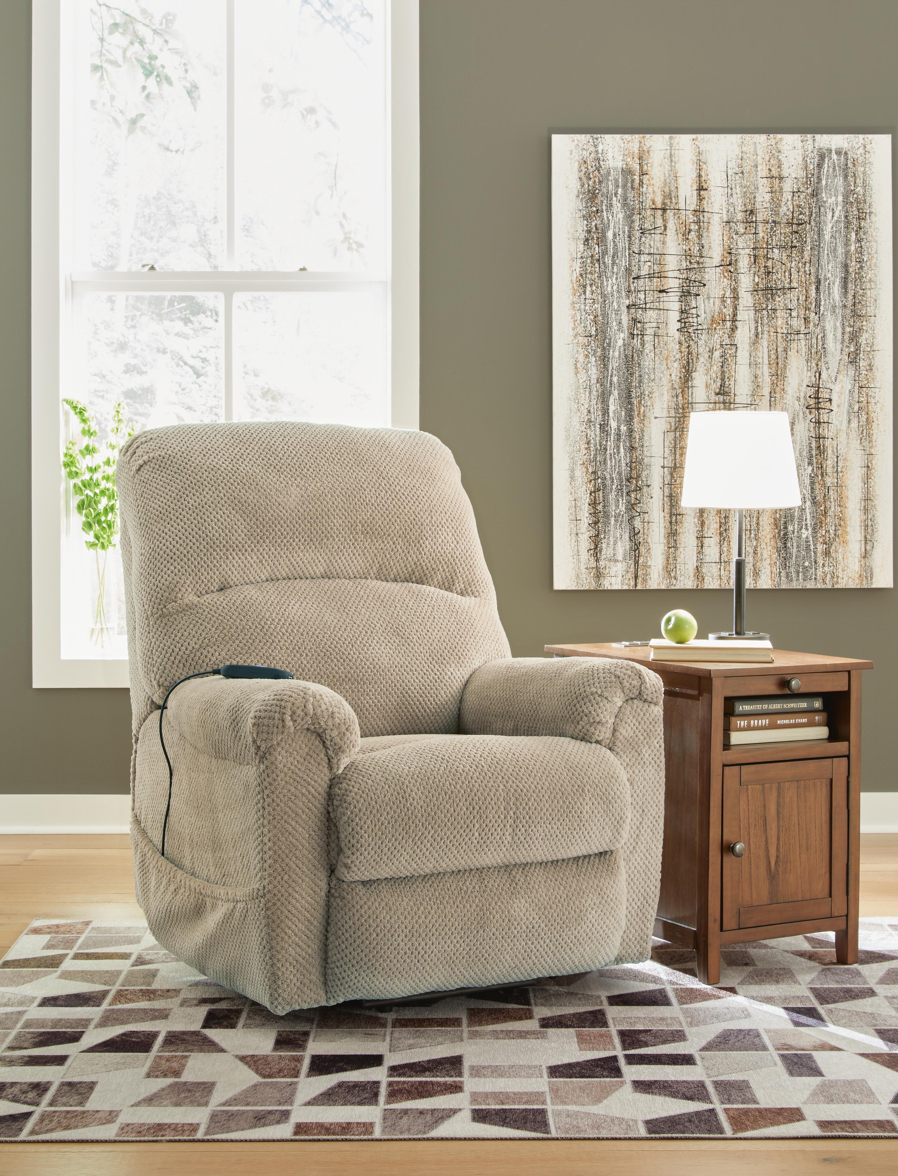 Shadowboxer Power Lift Recliner, Toast, large