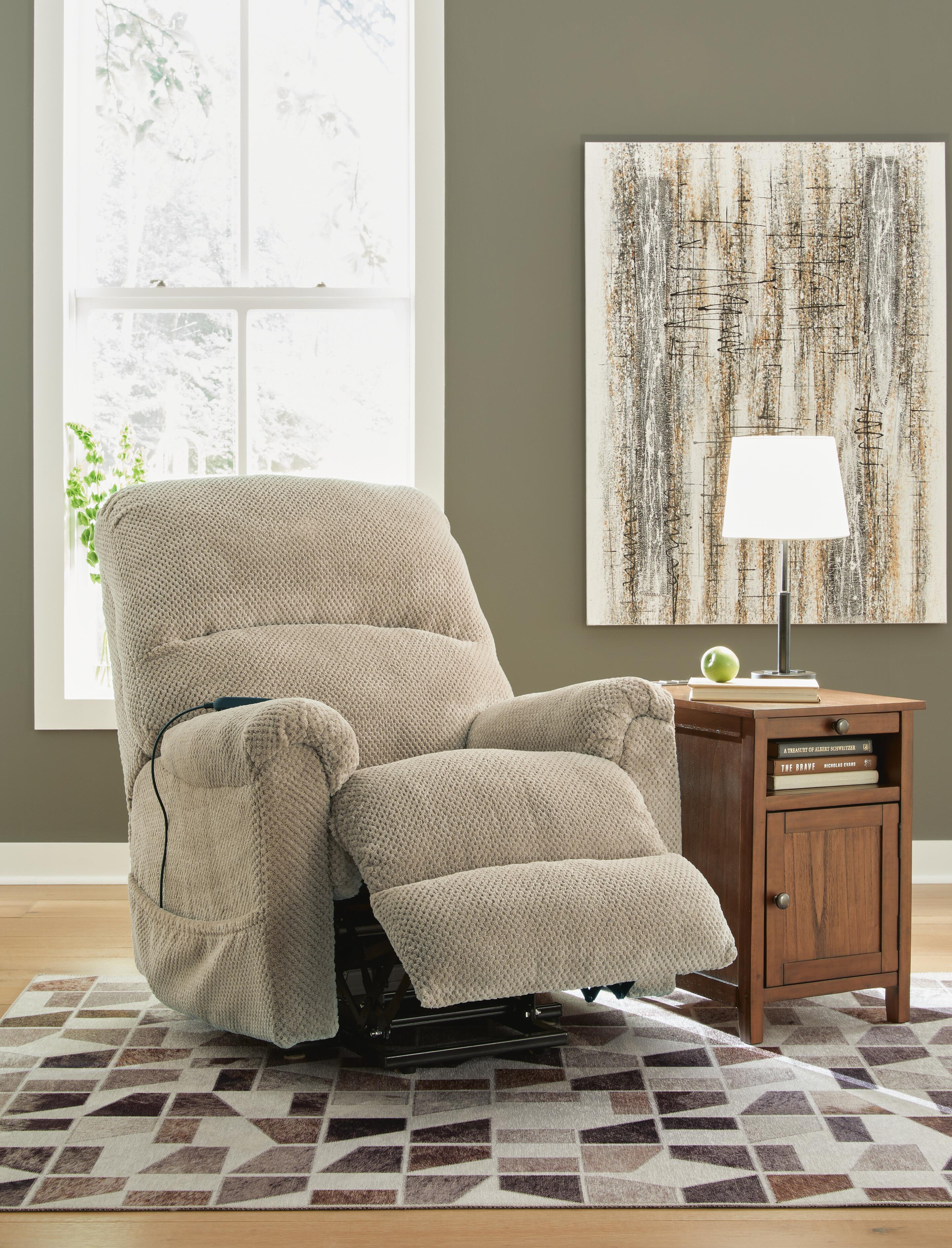 Shadowboxer Power Lift Recliner, Toast, large