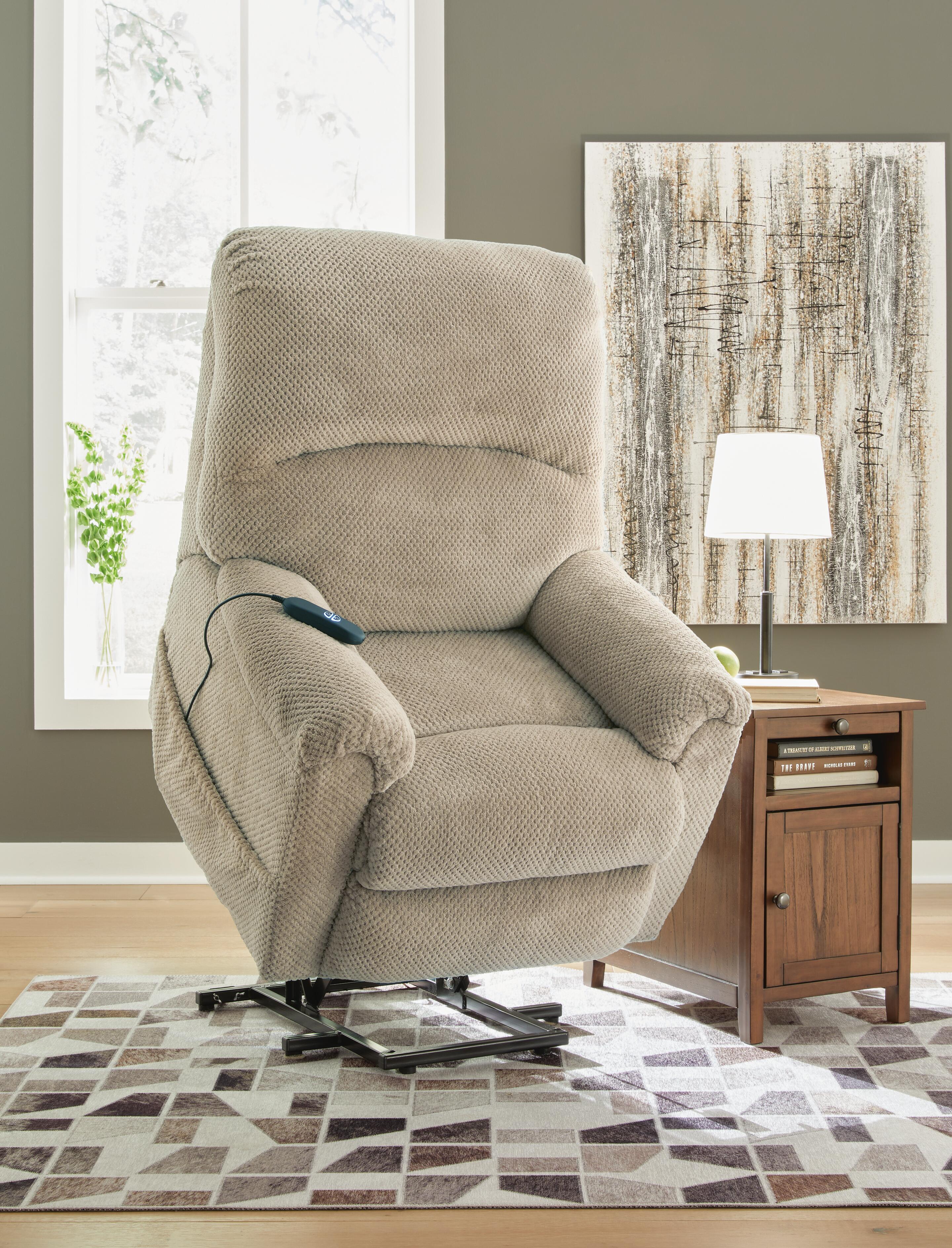 Shadowboxer Power Lift Recliner, Toast, large