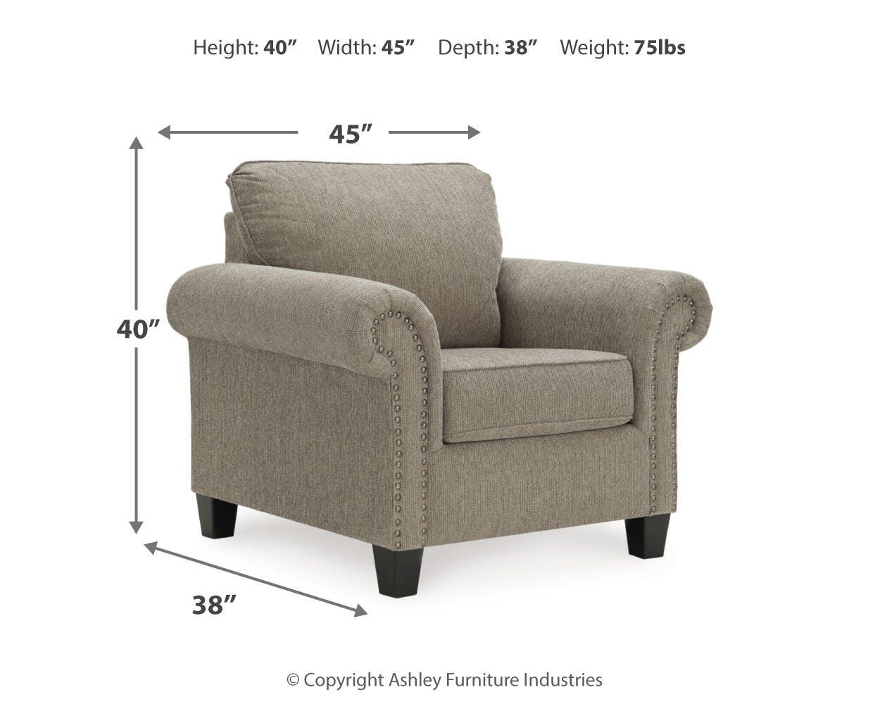 Shewsbury Chair and Ottoman - image 12