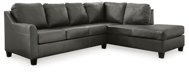 Valderno 2-Piece Leather Sectional with Chaise