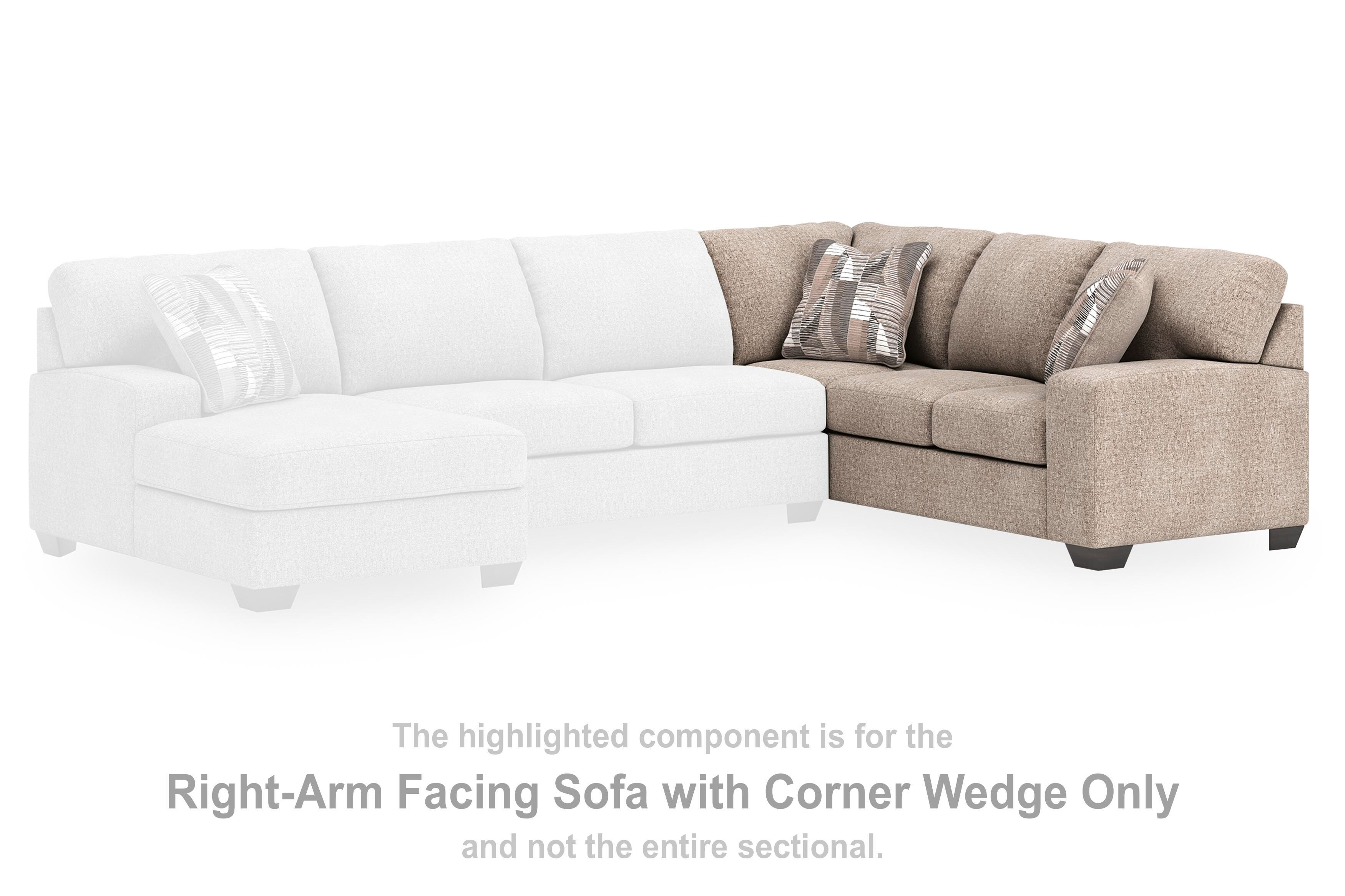 Newellen Right-Arm Facing Sofa with Corner Wedge