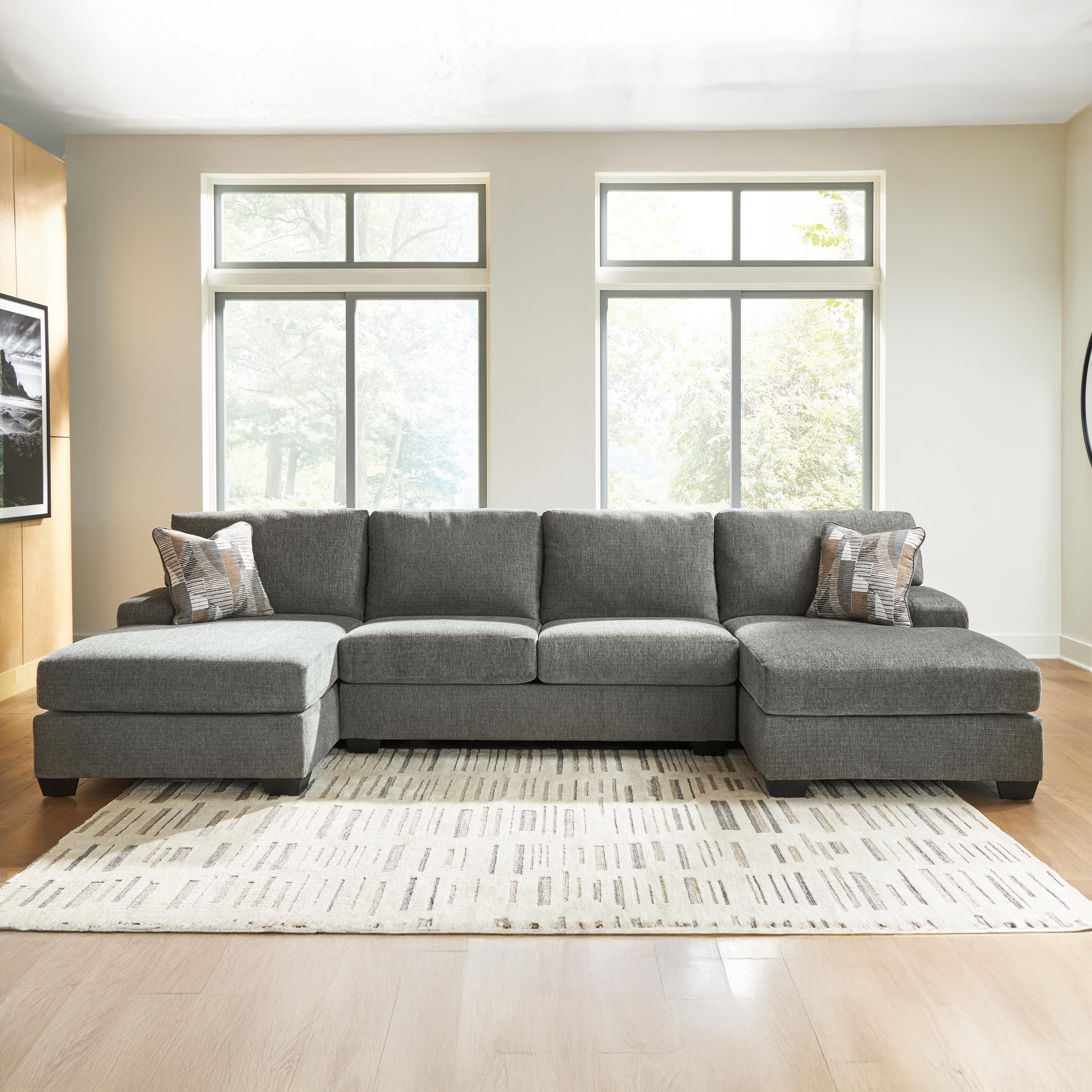 Newellen 3-Piece Sleeper Sectional with Double Chaise, , large