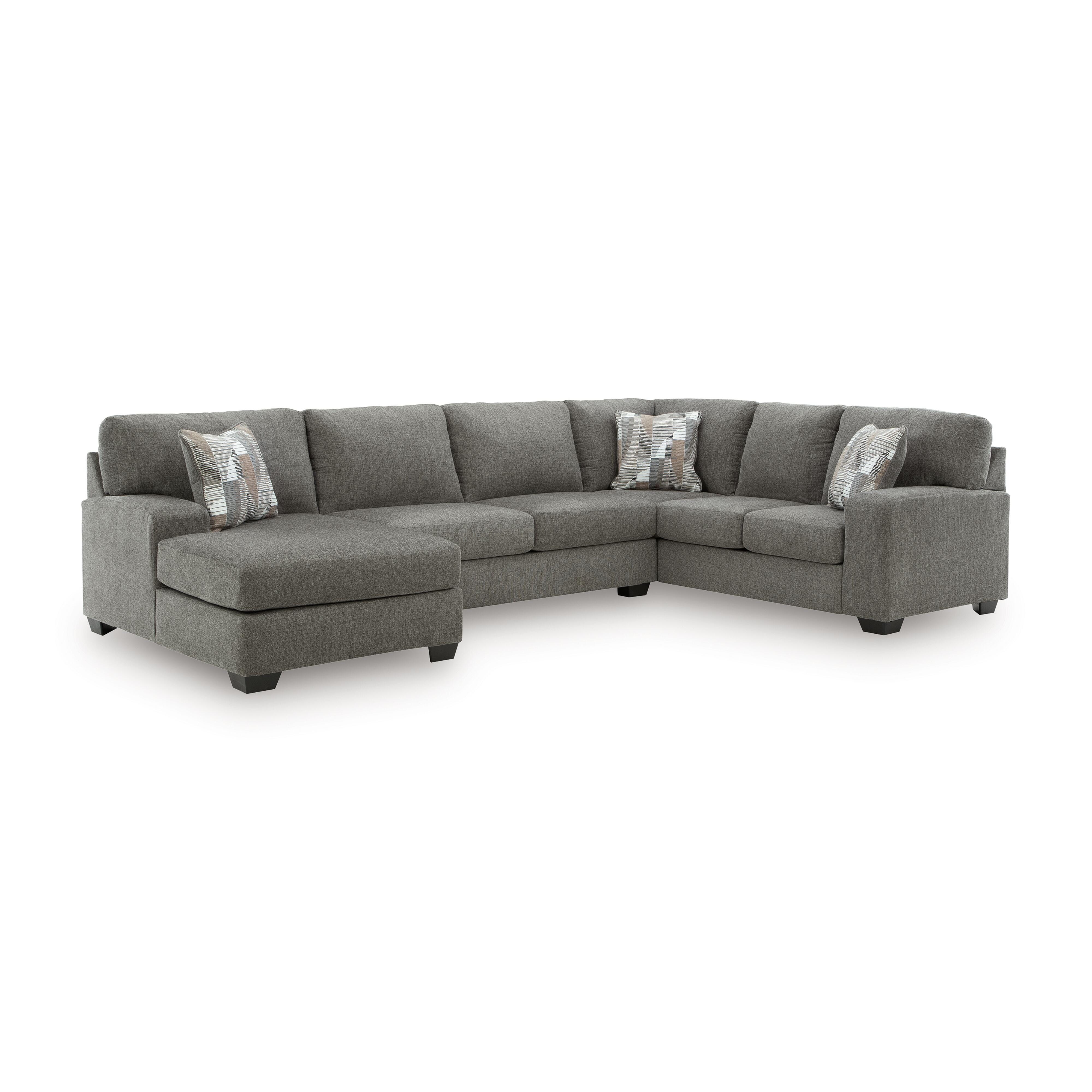 Newellen 3-Piece Sleeper Sectional with Chaise, Greystone, large