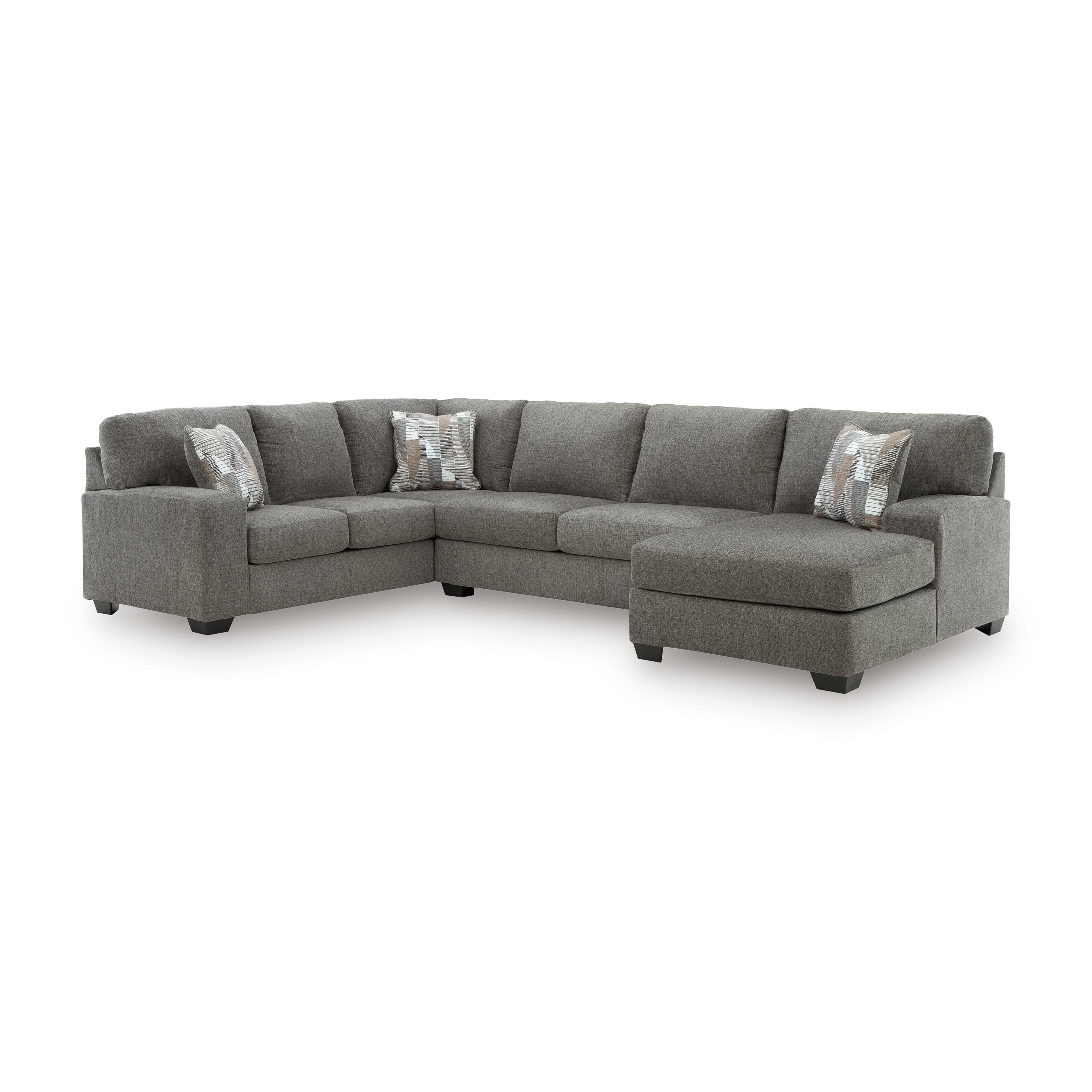 Newellen 3-Piece Sleeper Sectional with Chaise, Greystone, large