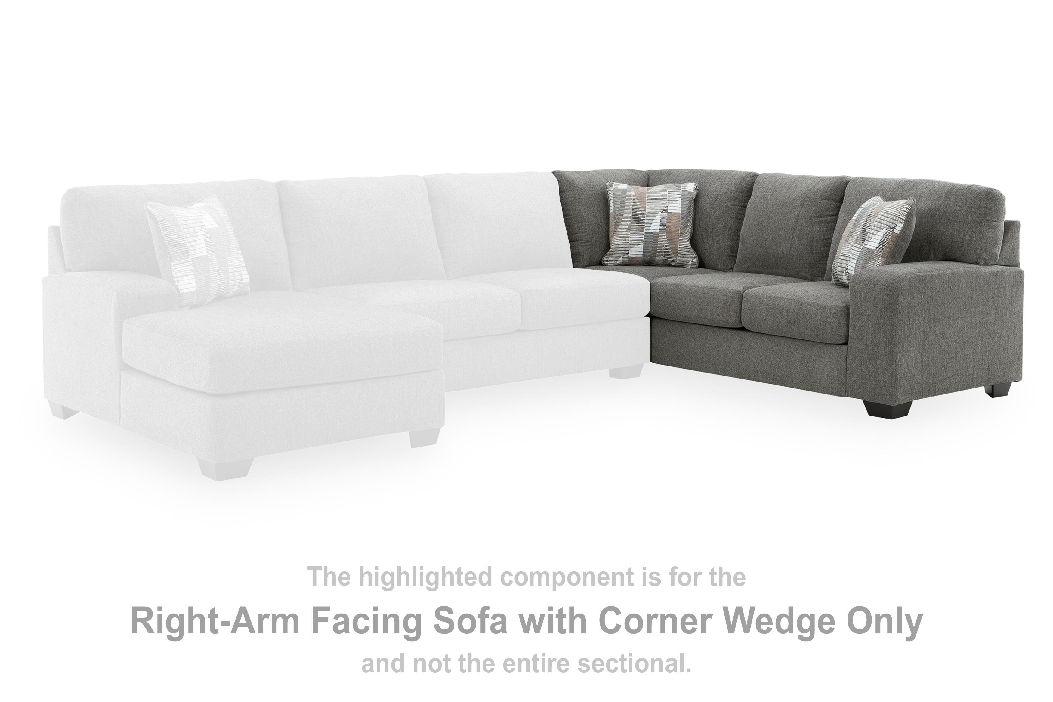 Clarington Right-Arm Facing Sofa with Corner Wedge