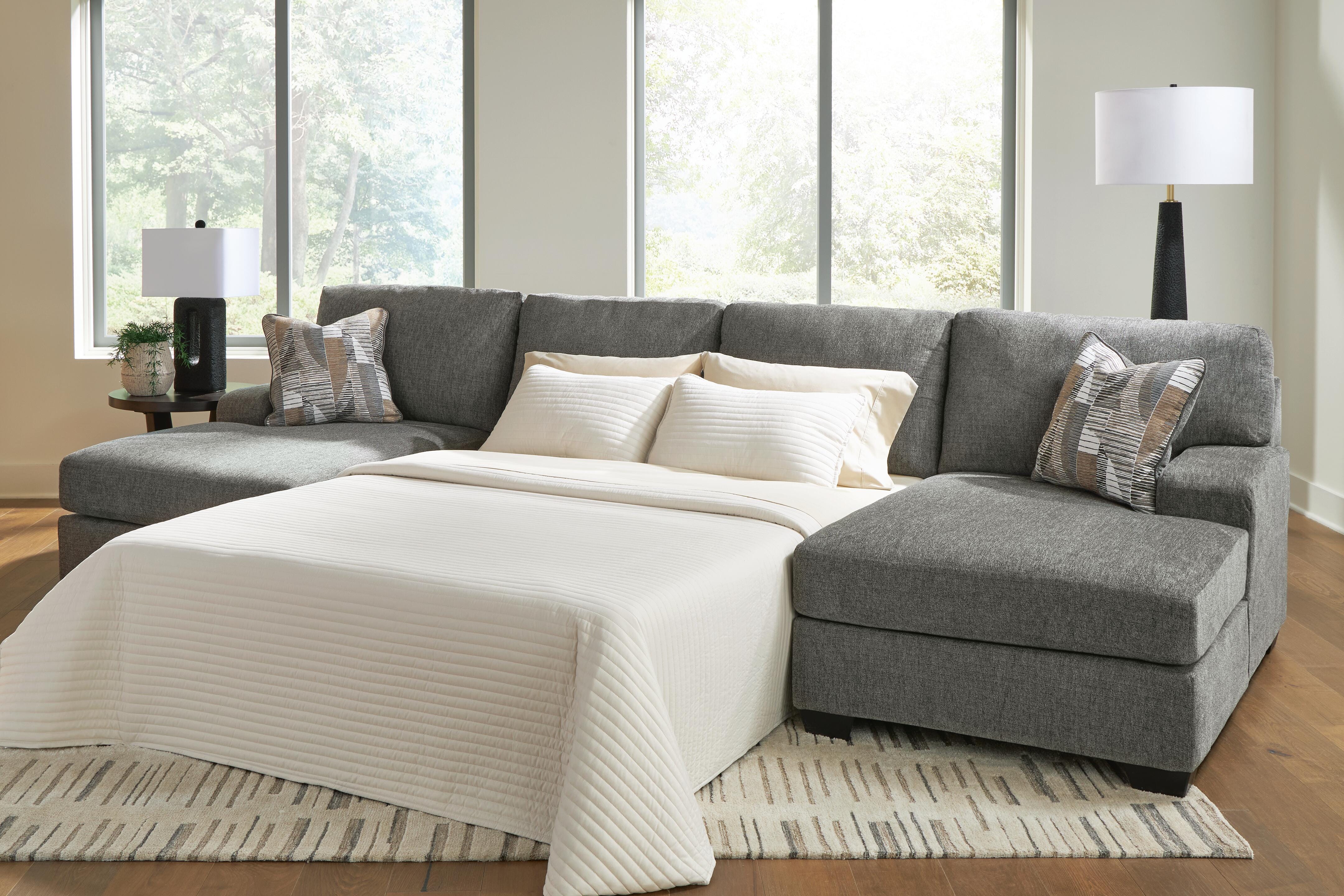 Newellen 3-Piece Sleeper Sectional with Double Chaise - image 1