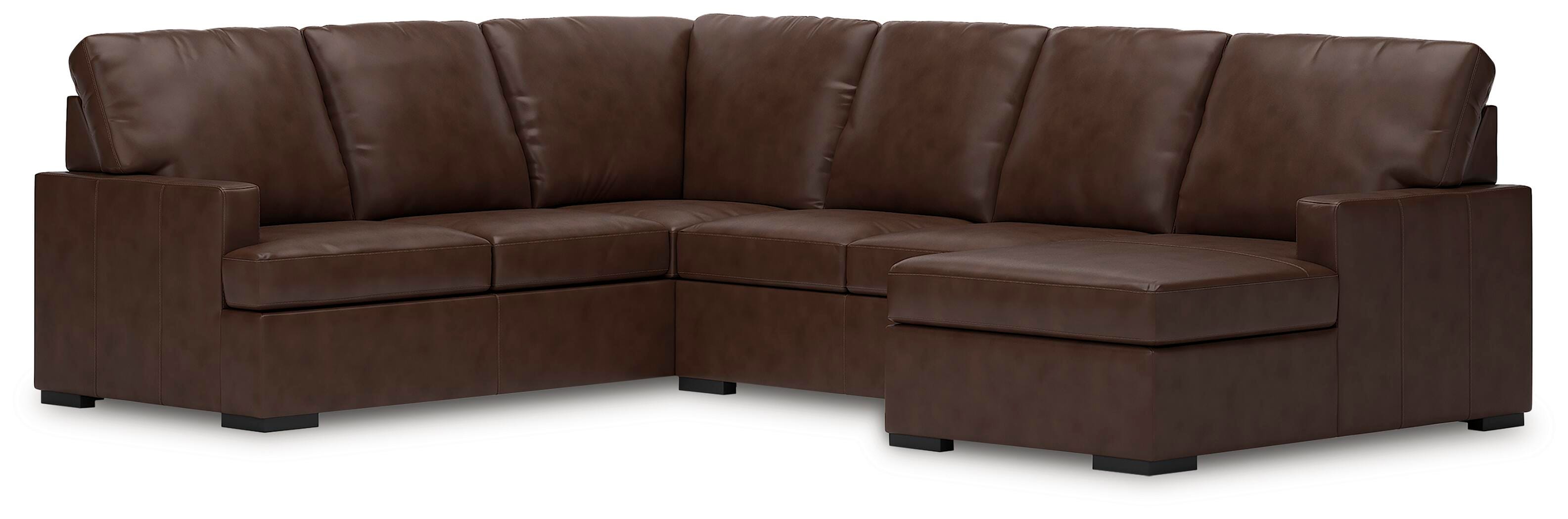 Modern Day 3-Piece Sectional with Chaise, Coffee, large