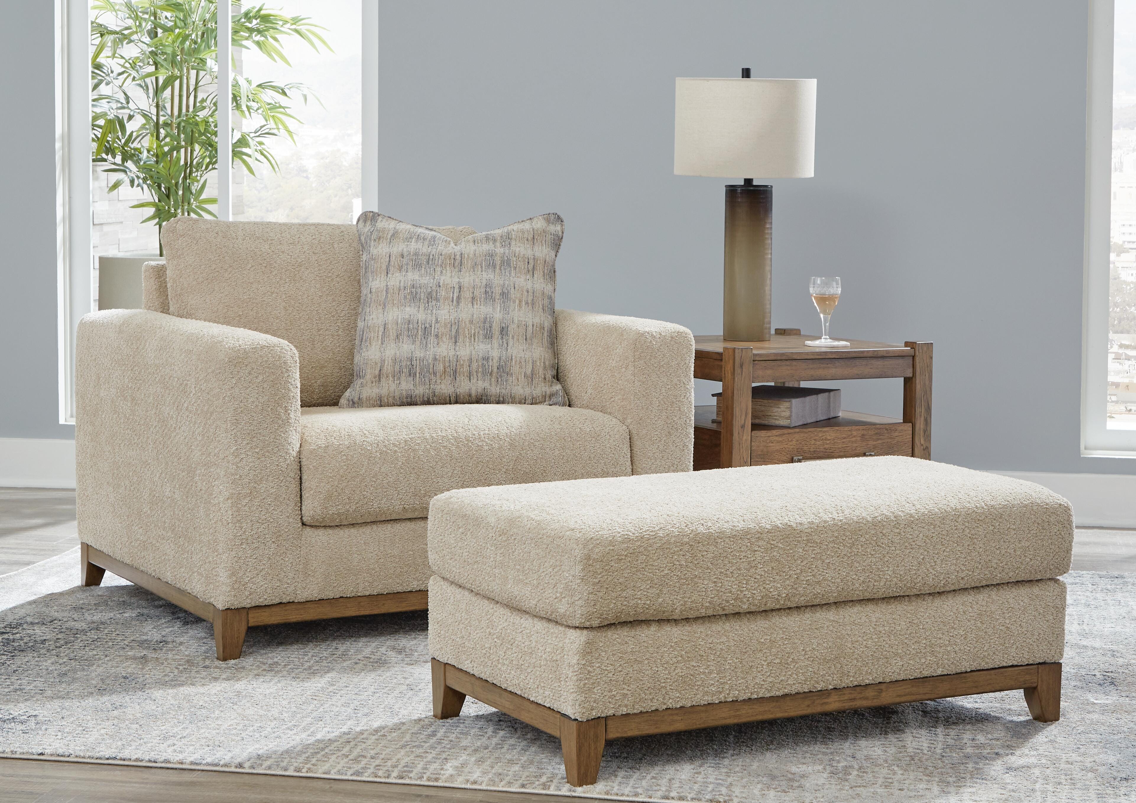 Sofá, Sofá de dos plazas, Sillón grande y Otomana Parklynn - image 24