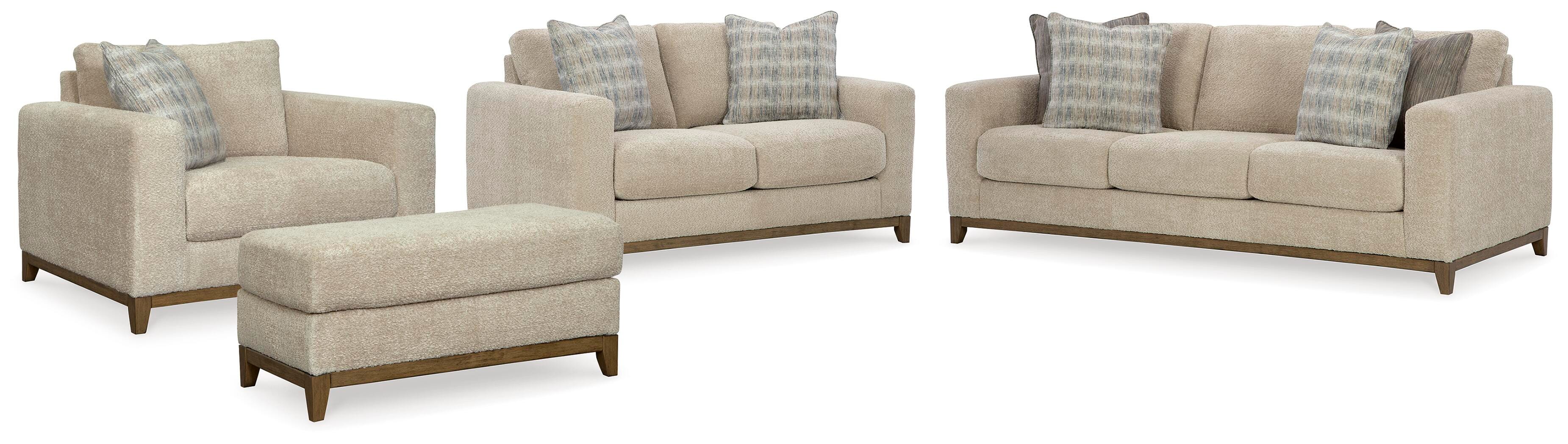 Sofá, Sofá de dos plazas, Sillón grande y Otomana Parklynn - image 2