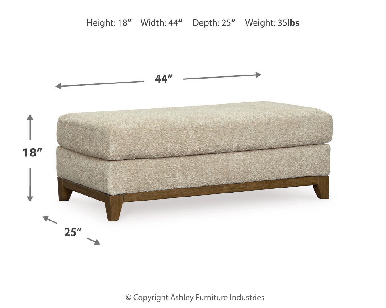 Sofá, Sofá de dos plazas, Sillón grande y Otomana Parklynn - image 19