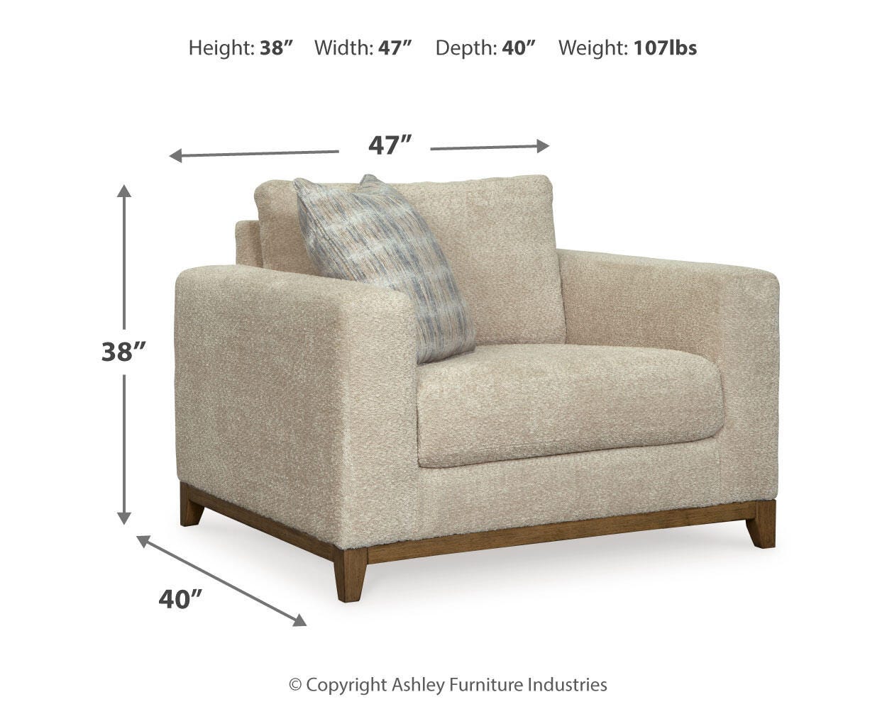 Sofá, Sofá de dos plazas, Sillón grande y Otomana Parklynn - image 20