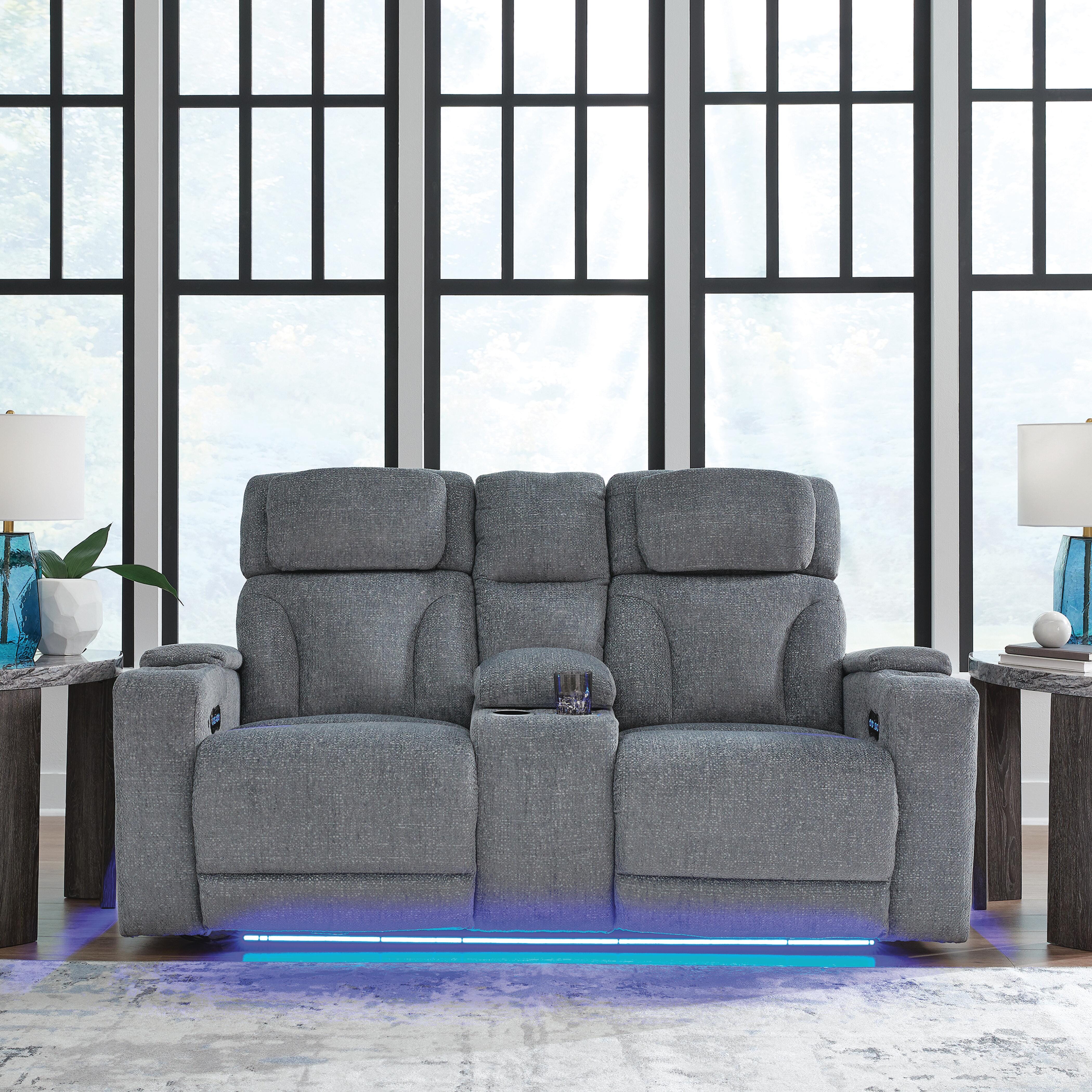 Forest Lake Power Reclining Loveseat with Console, , large
