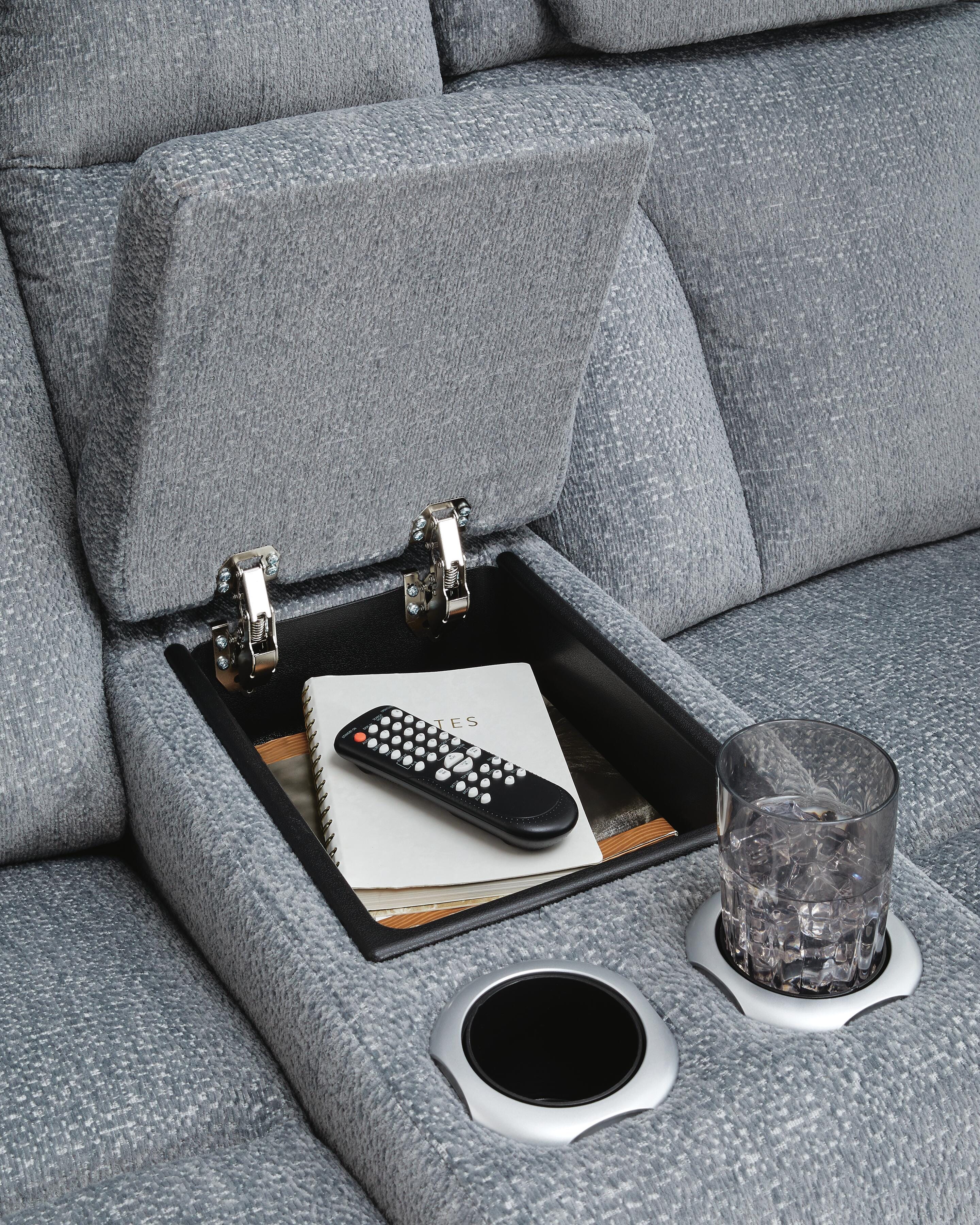Forest Lake Power Reclining Loveseat with Console - image 8