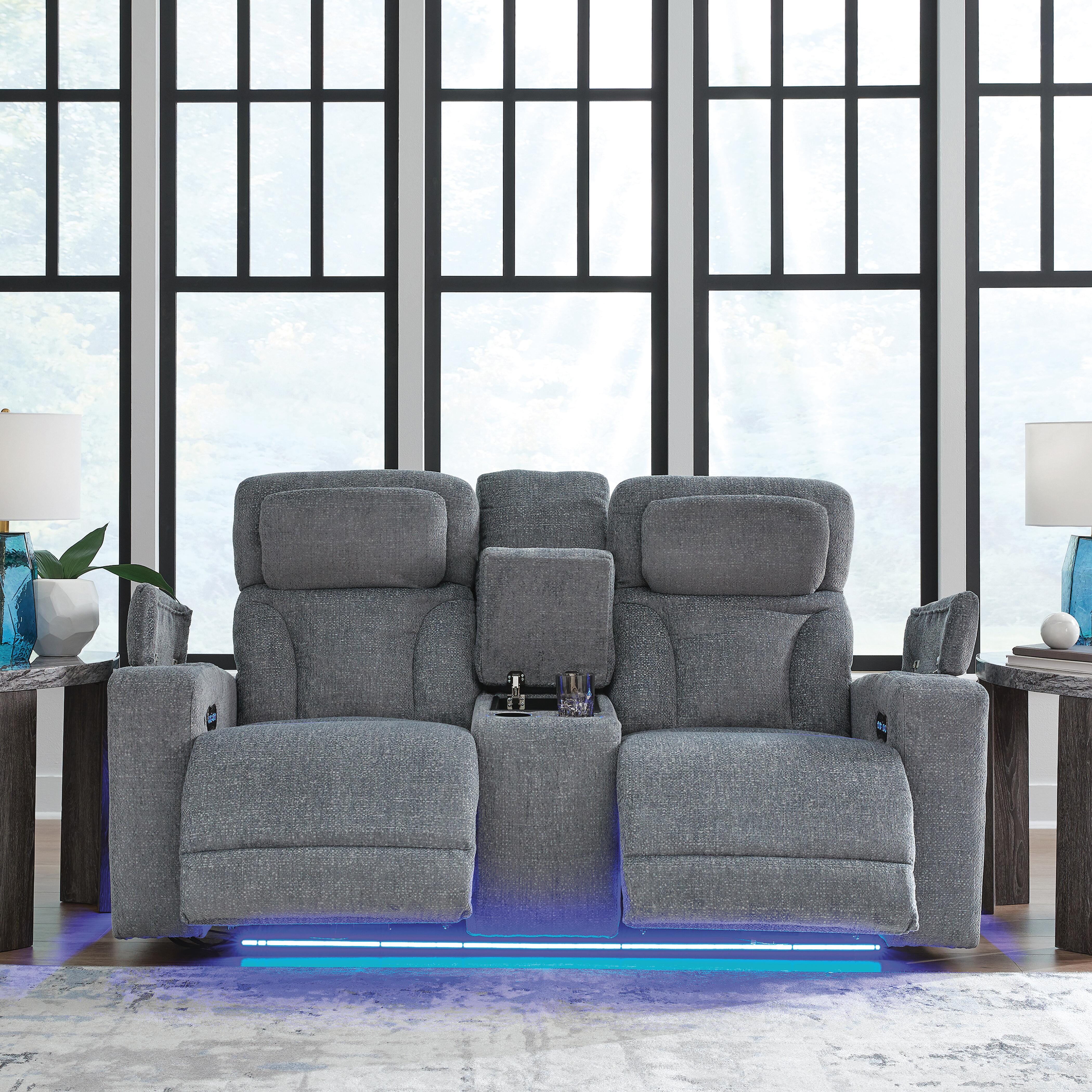 Forest Lake Power Reclining Loveseat with Console, , large