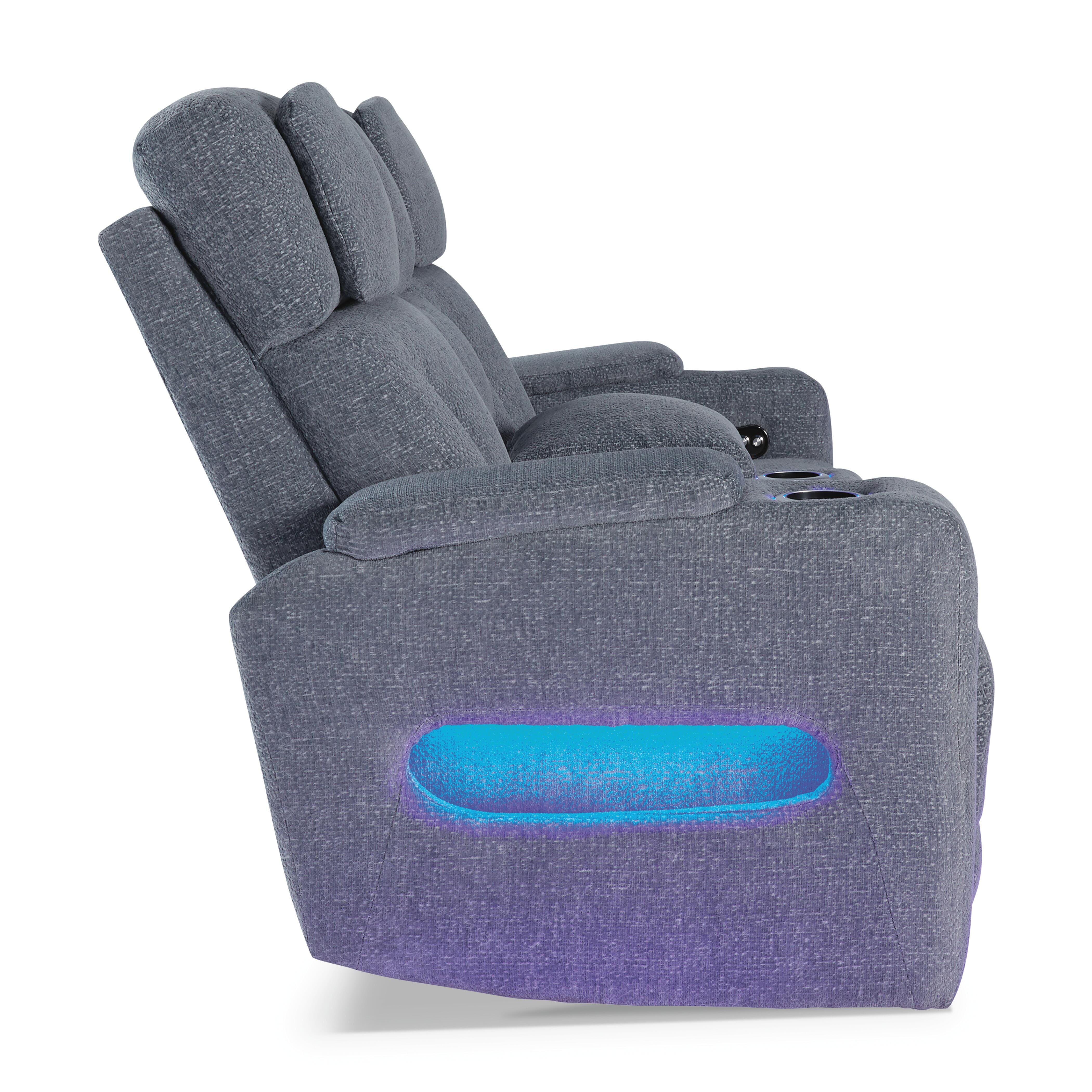 Forest Lake Power Reclining Loveseat with Console, , large