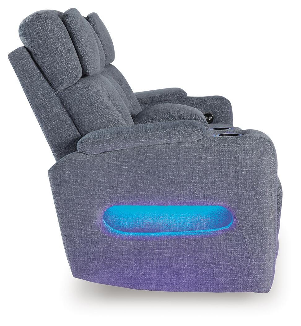 Forest Lake Power Reclining Loveseat with Console - image 5