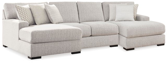 Larce 3-Piece Next-Gen Nuvella™ Performance Fabric Sectional with Double Chaise