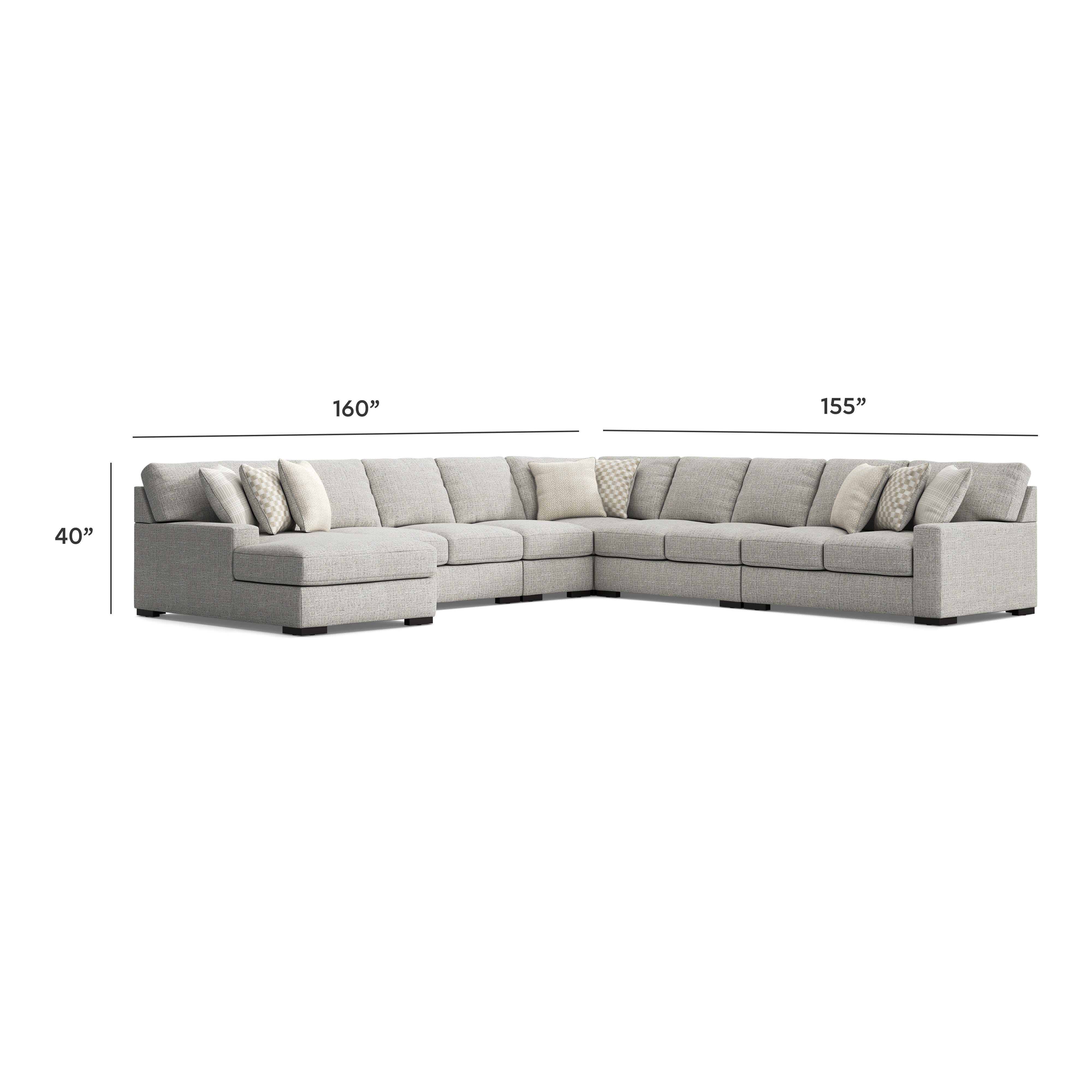 Seccional Larce de 6 piezas con chaise longue - image 7