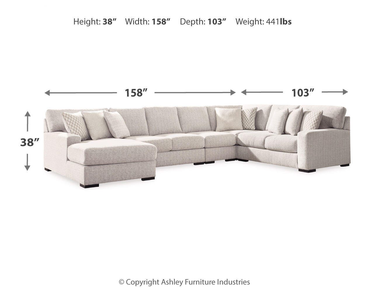Larce 5-Piece Sectional with Chaise - image 3