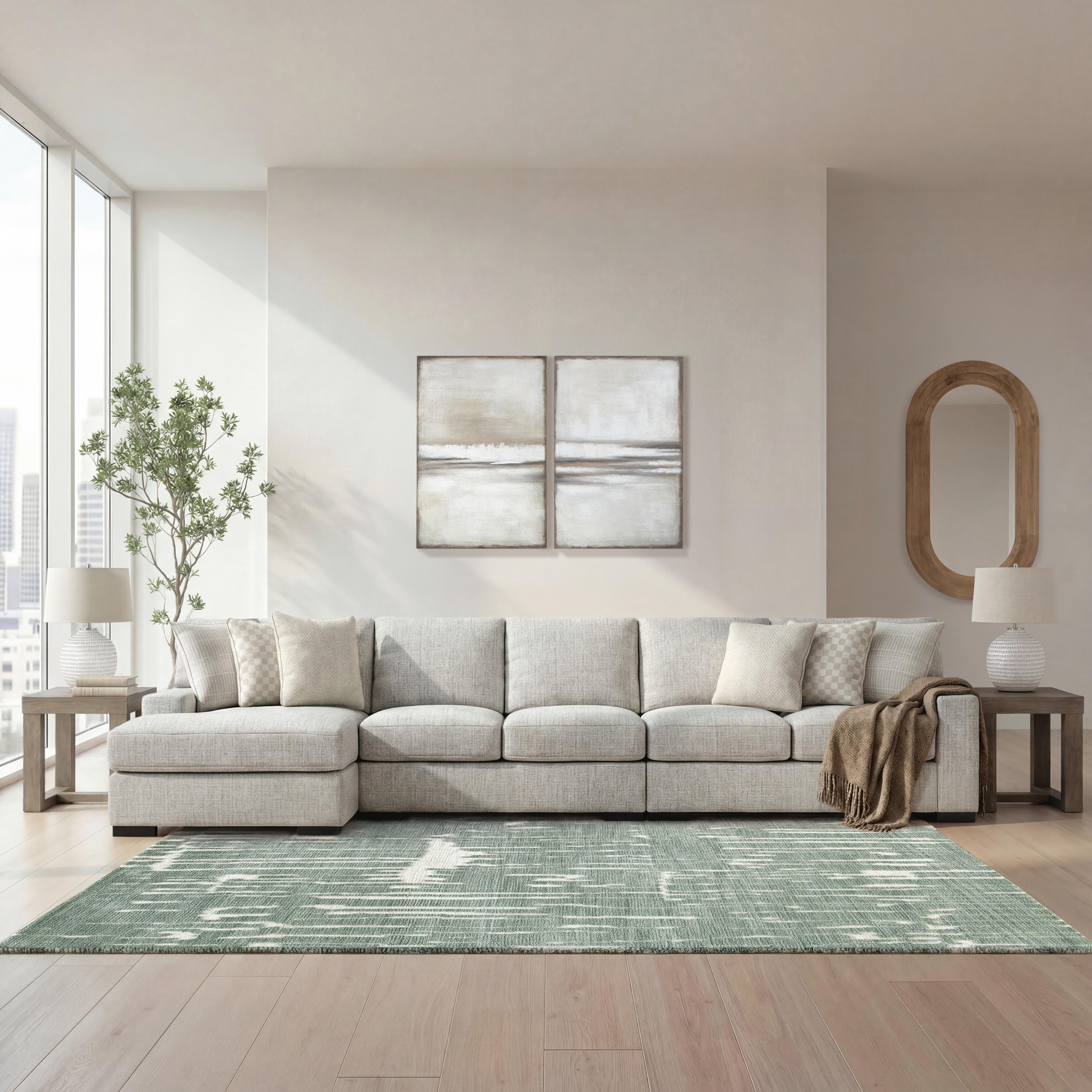 Seccional Larce de 3 piezas con chaise longue - image 2