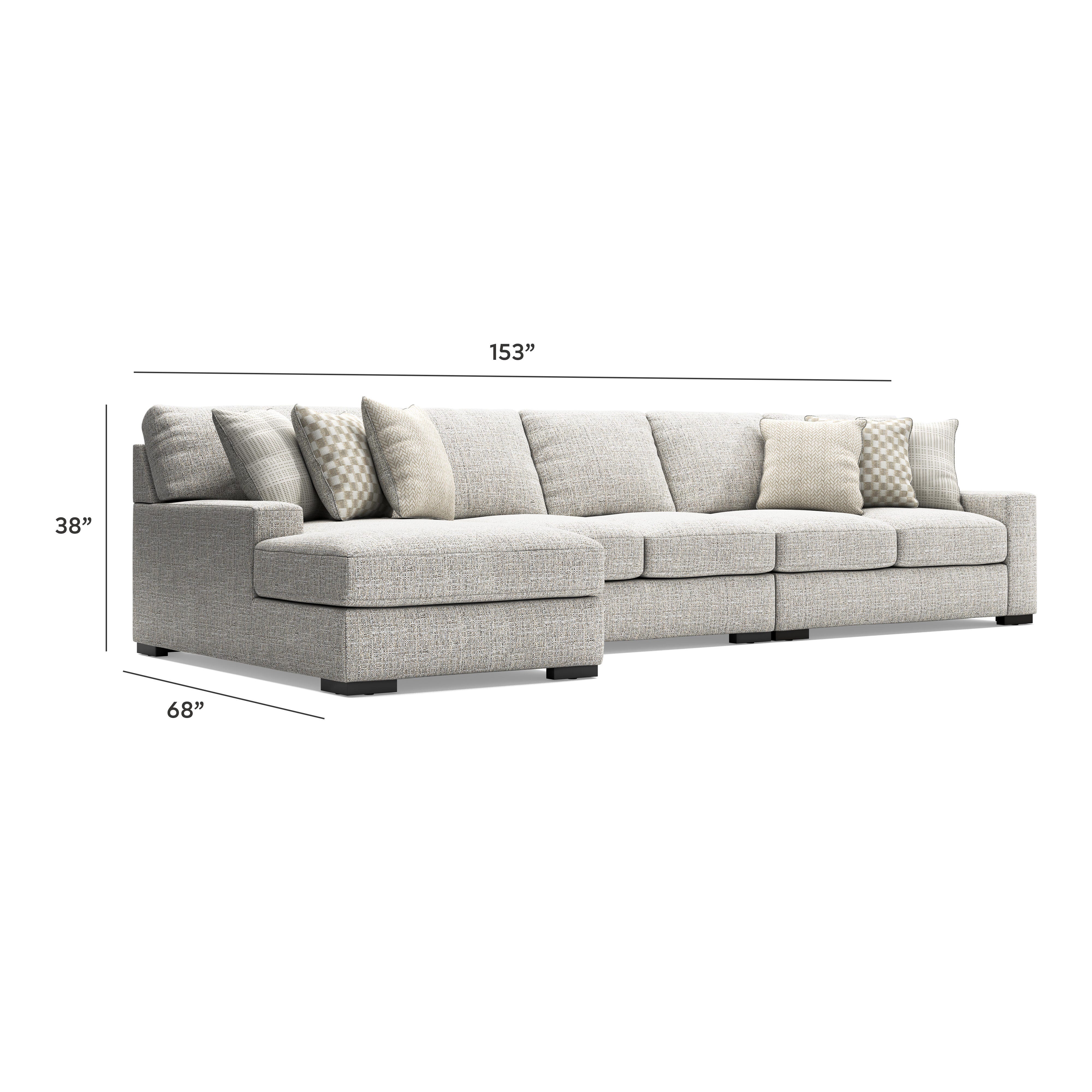 Seccional Larce de 3 piezas con chaise longue - image 7