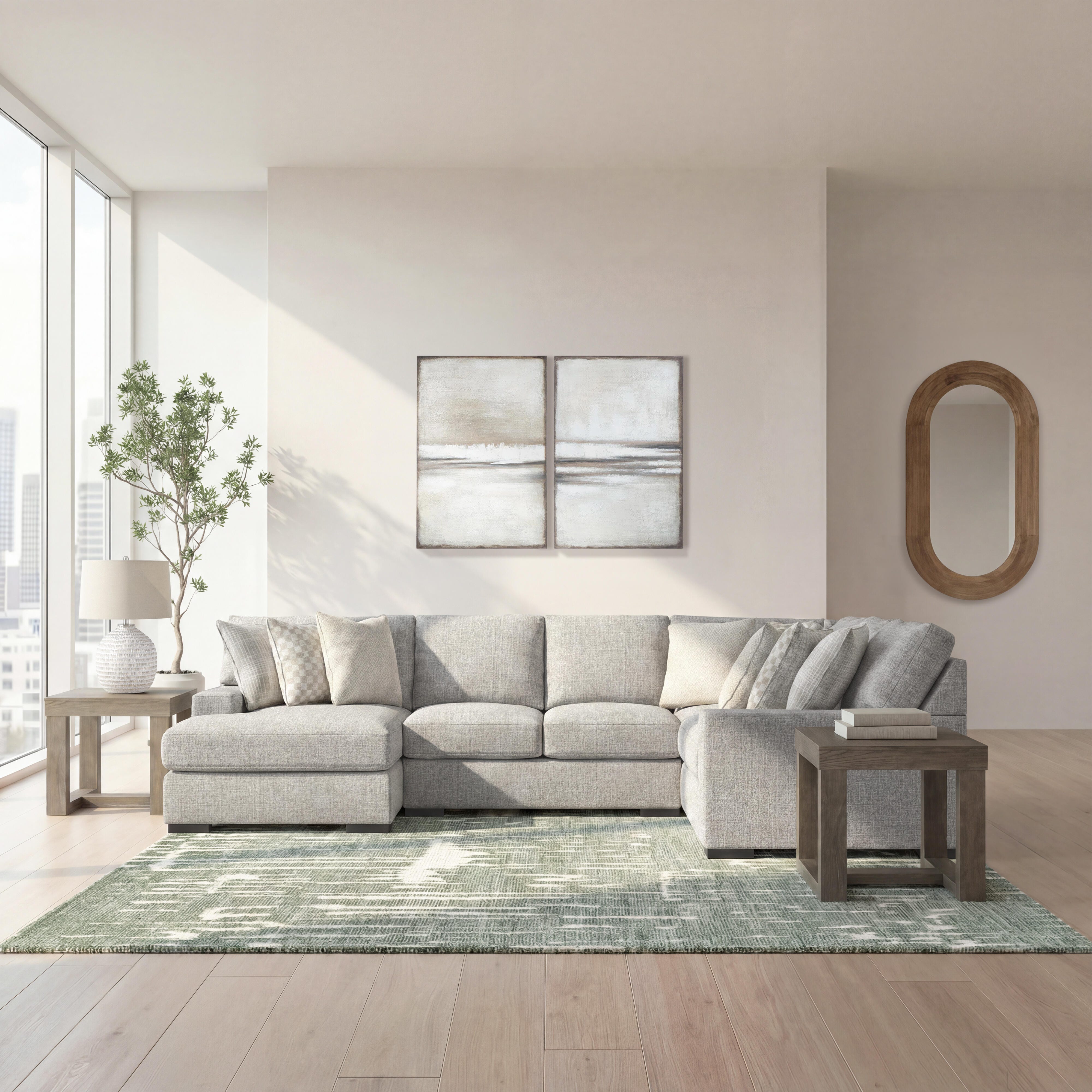 Seccional Larce de 4 piezas con chaise longue - image 2
