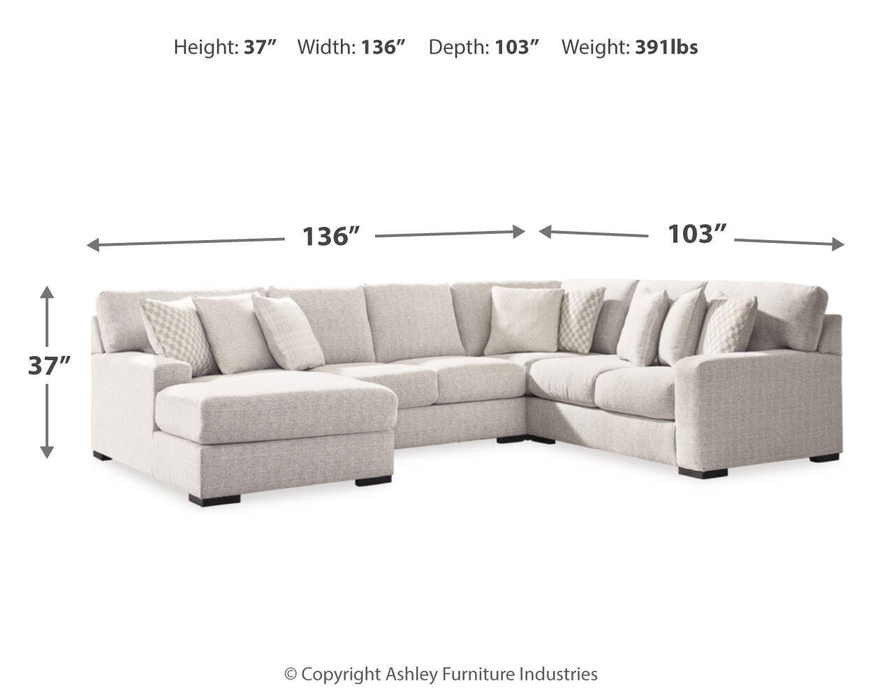 Larce 4-Piece Sectional with Chaise - image 3