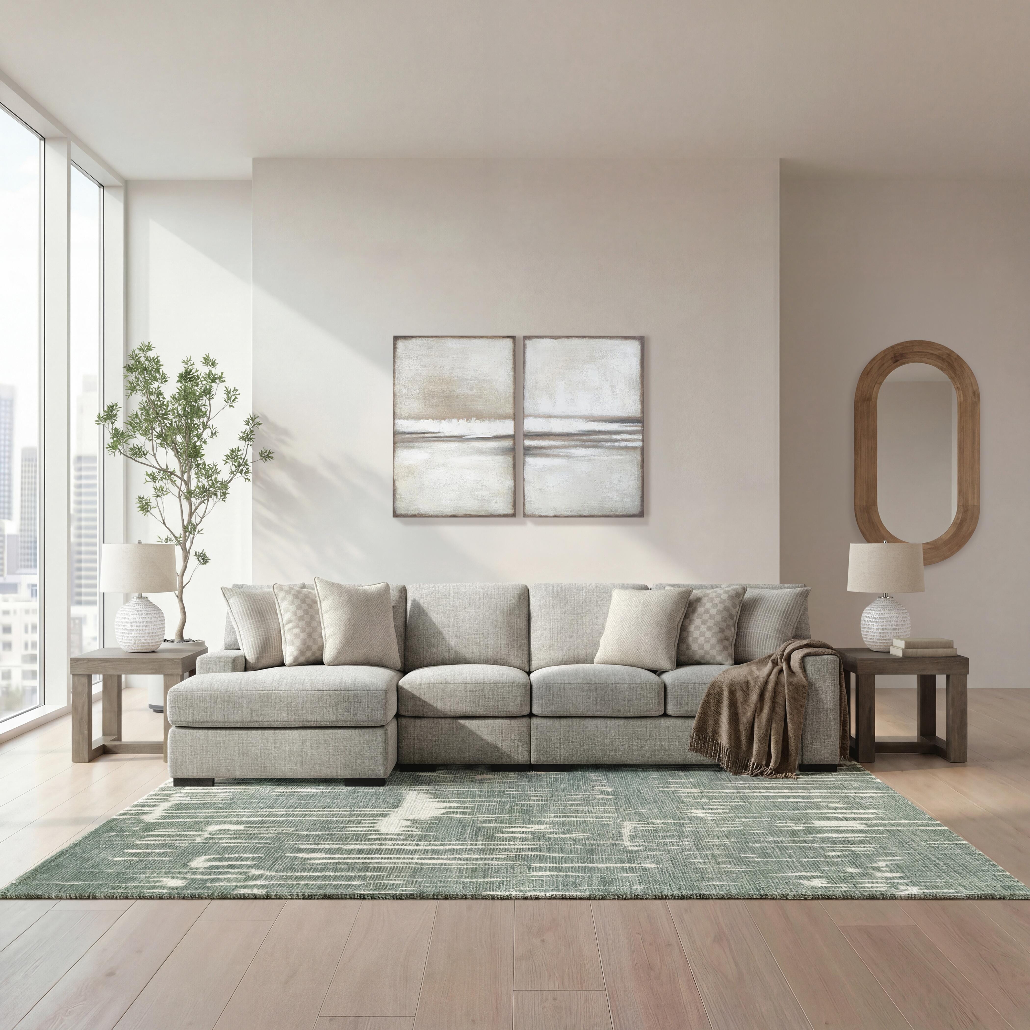 Seccional Larce de 3 piezas con chaise longue - image 2