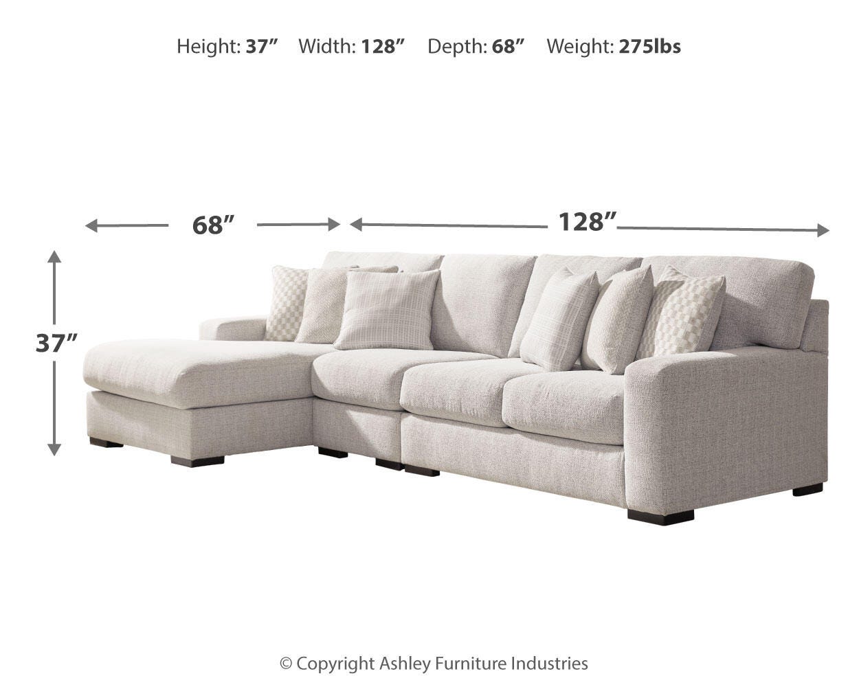Larce 3-Piece Sectional with Chaise - image 3