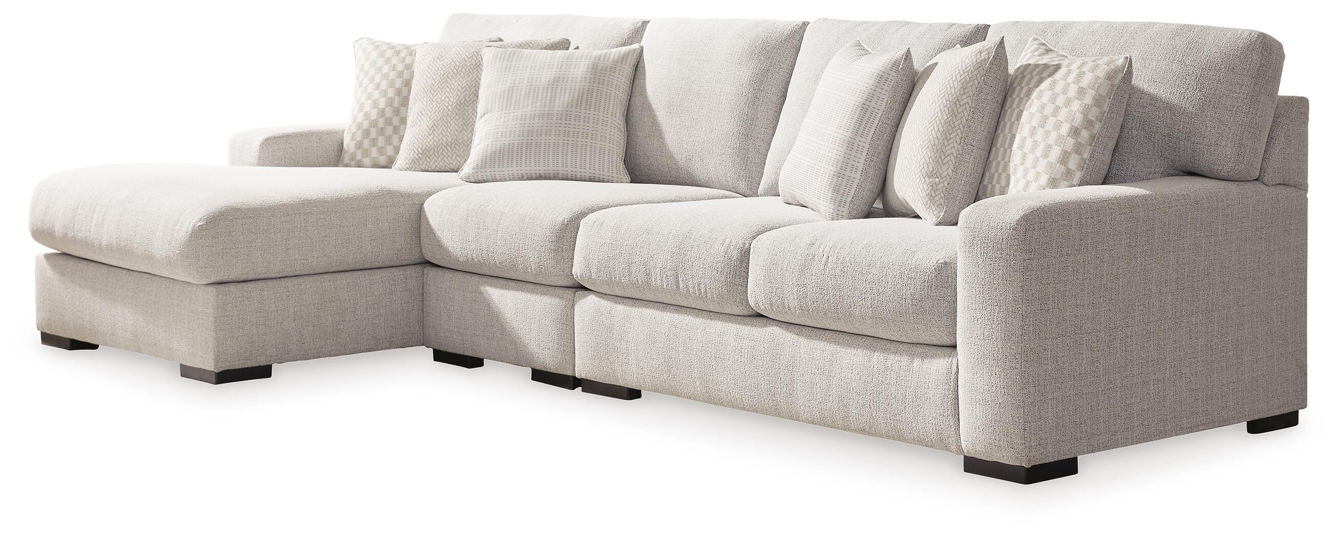 Larce 3-Piece Next-Gen Nuvella™ Performance Fabric Sectional with Chaise
