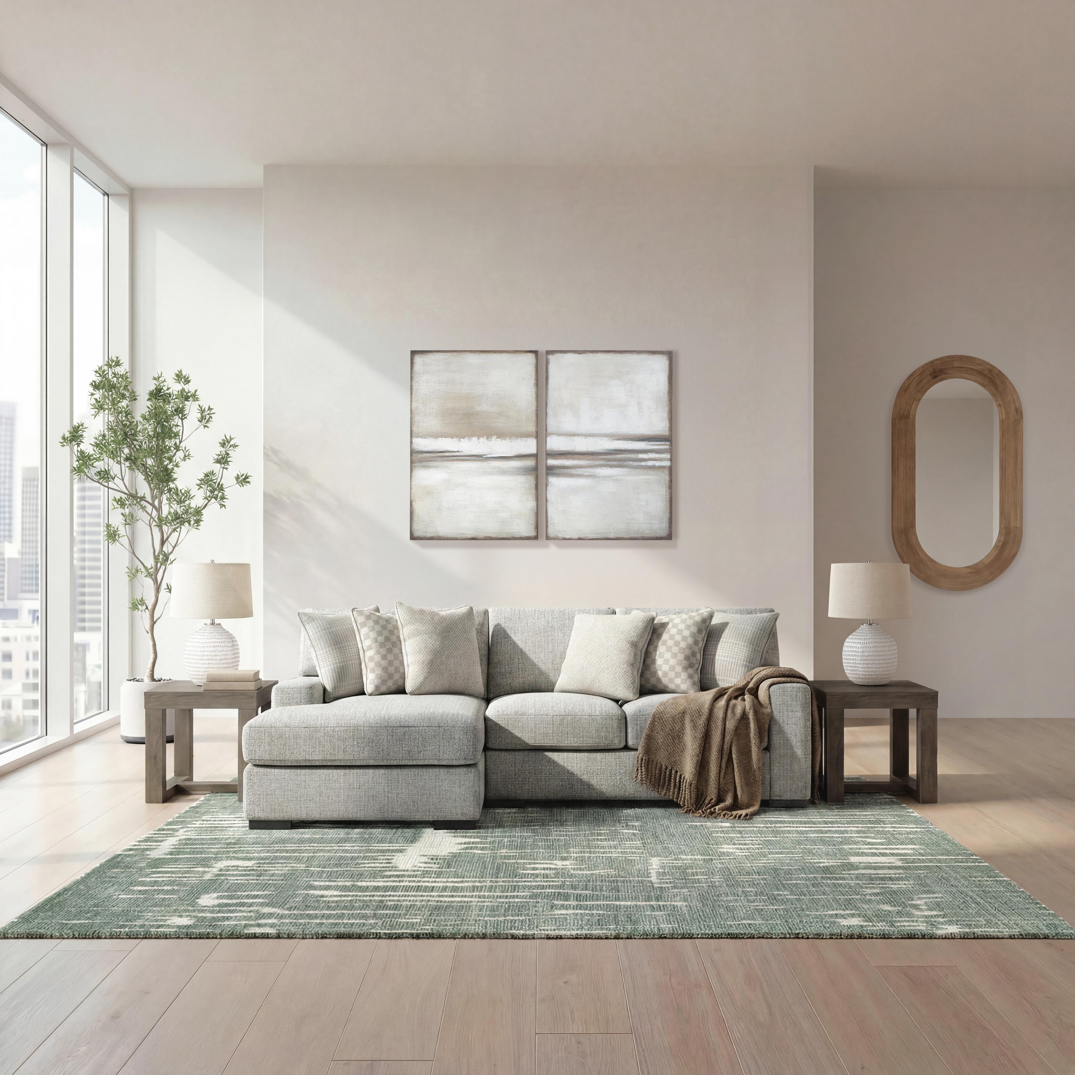 Seccional Larce de 2 piezas con chaise longue - image 2