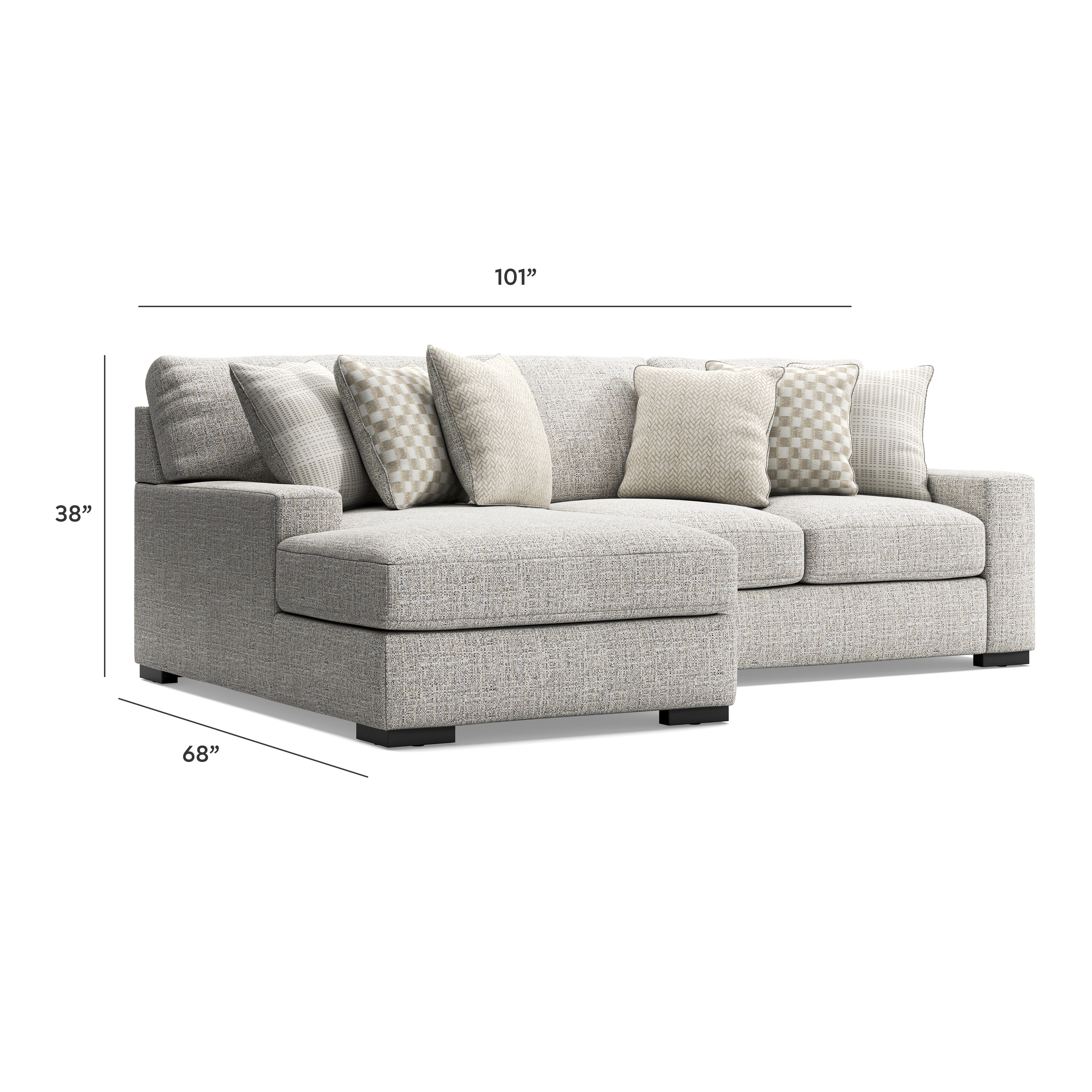 Seccional Larce de 2 piezas con chaise longue - image 7