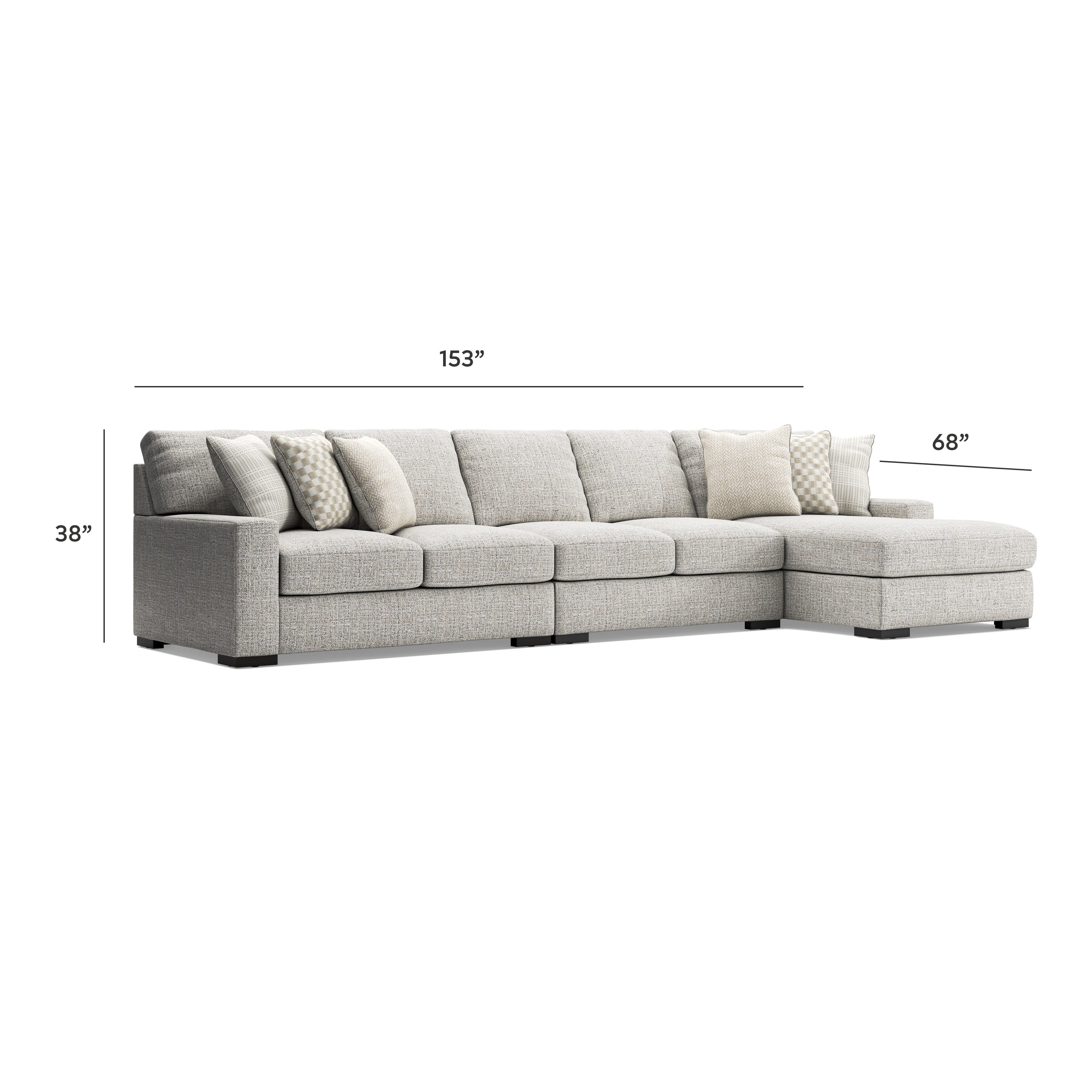 Seccional Larce de 3 piezas con chaise longue - image 7