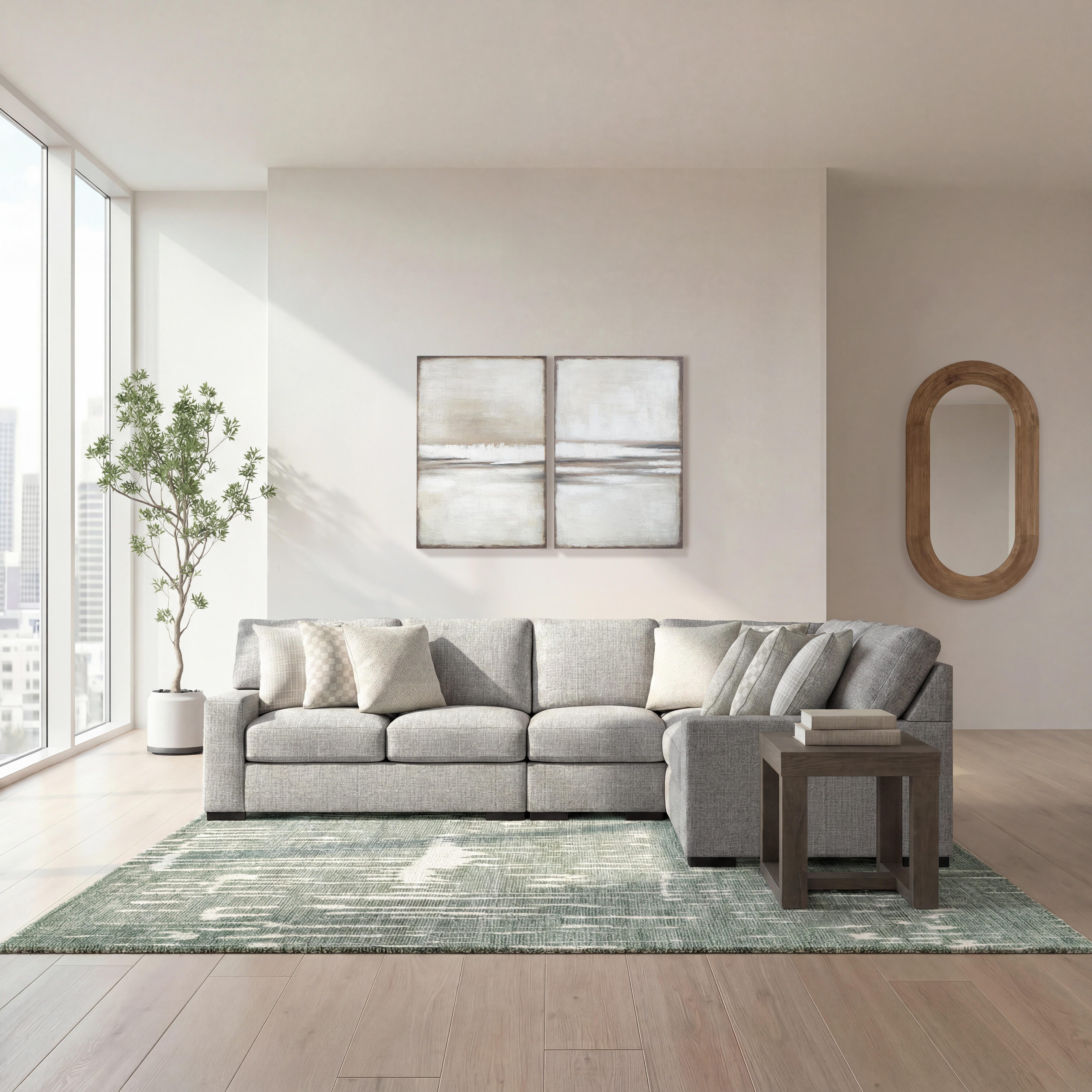 Seccional Larce de 5 piezas con chaise longue - image 2