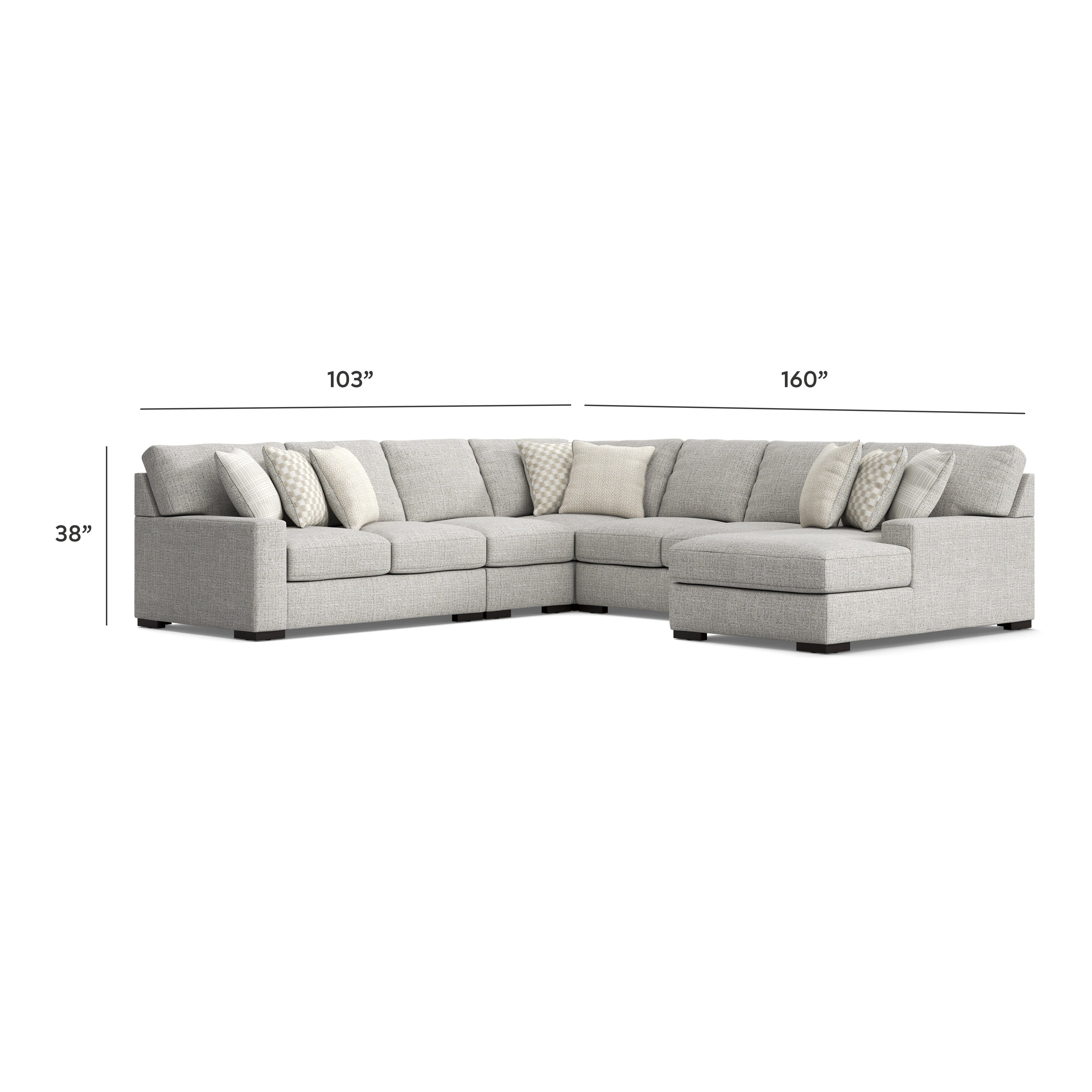 Seccional Larce de 5 piezas con chaise longue - image 7