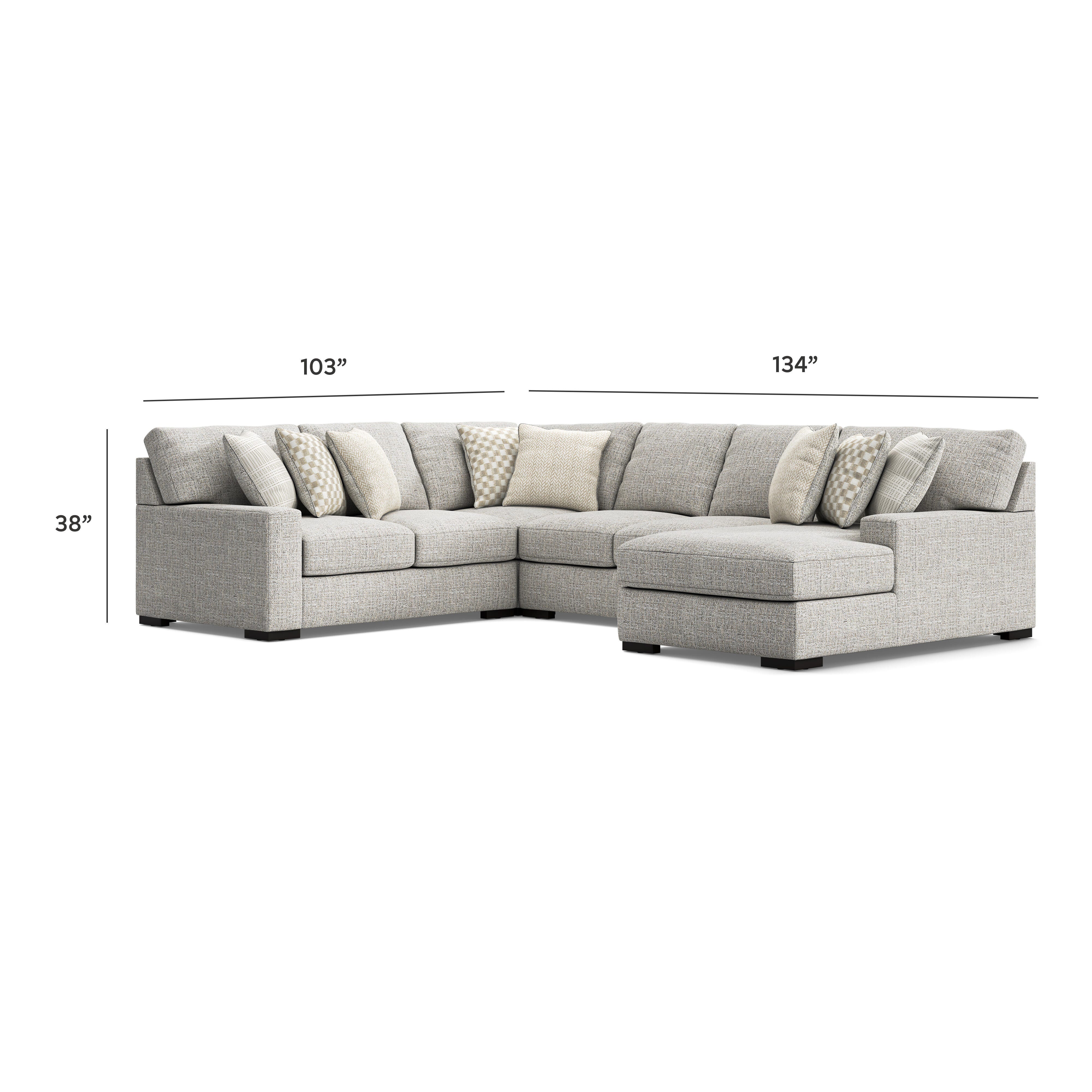 Seccional Larce de 4 piezas con chaise longue - image 7