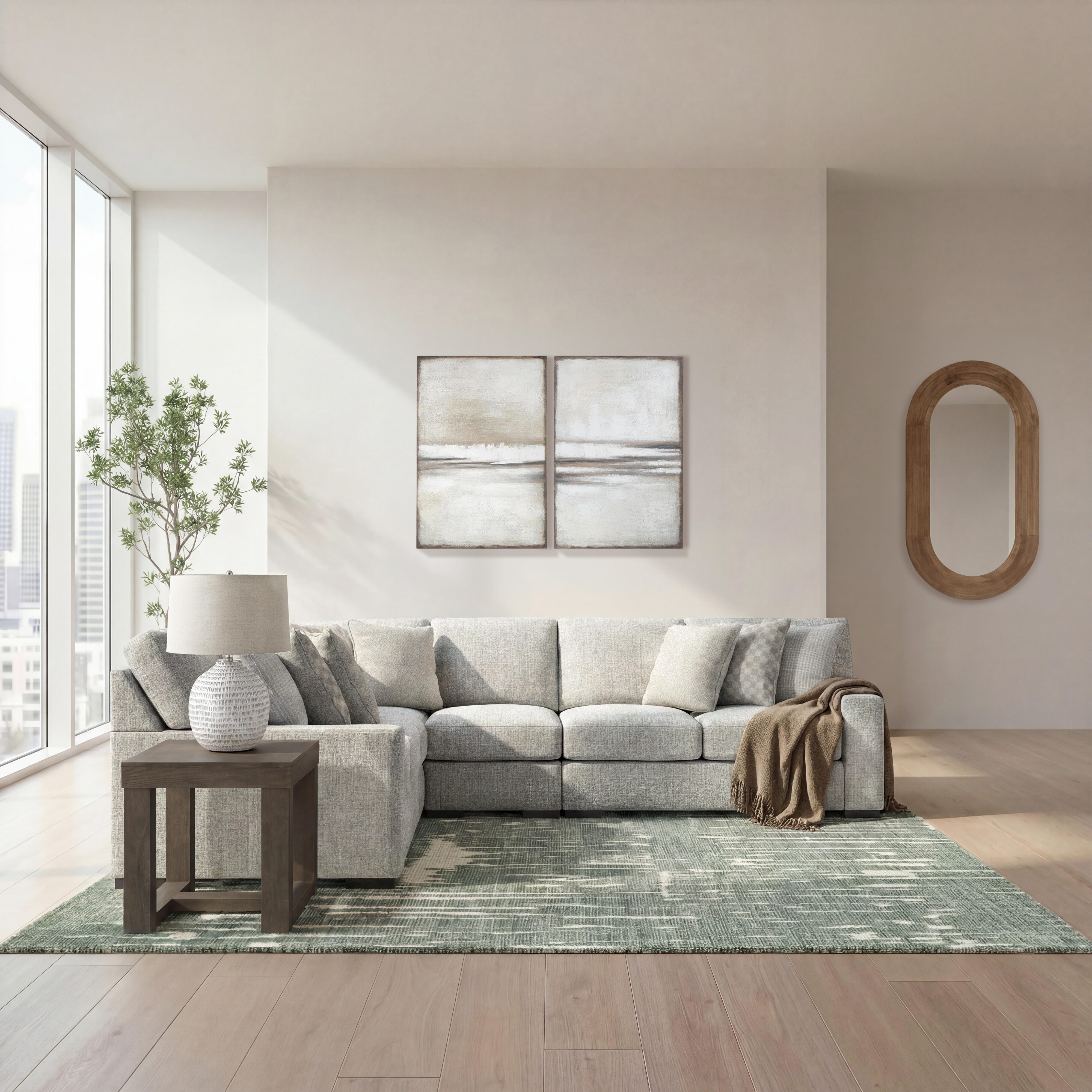 Seccional Larce de 4 piezas con chaise longue - image 2