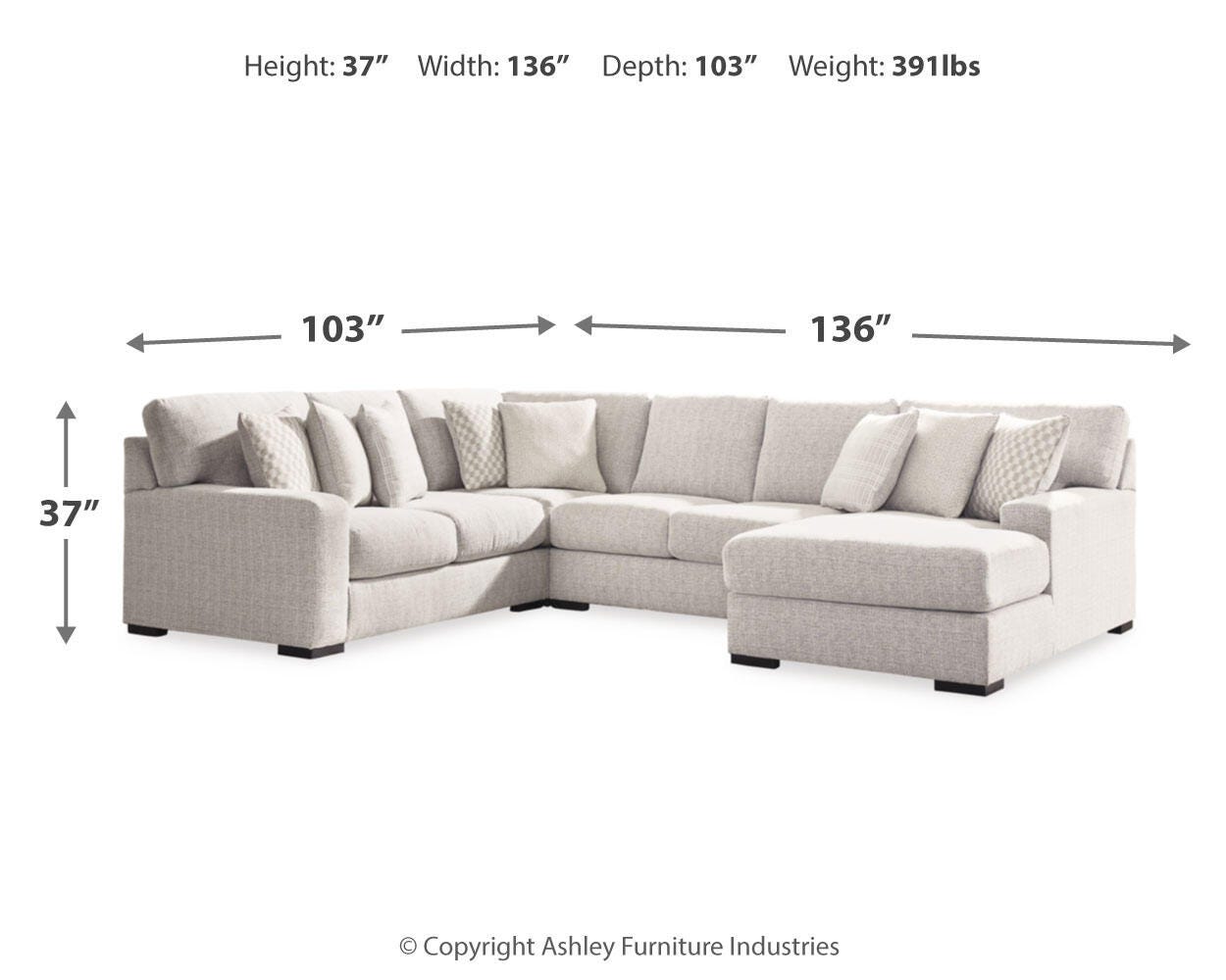 Larce 4-Piece Sectional with Chaise - image 3