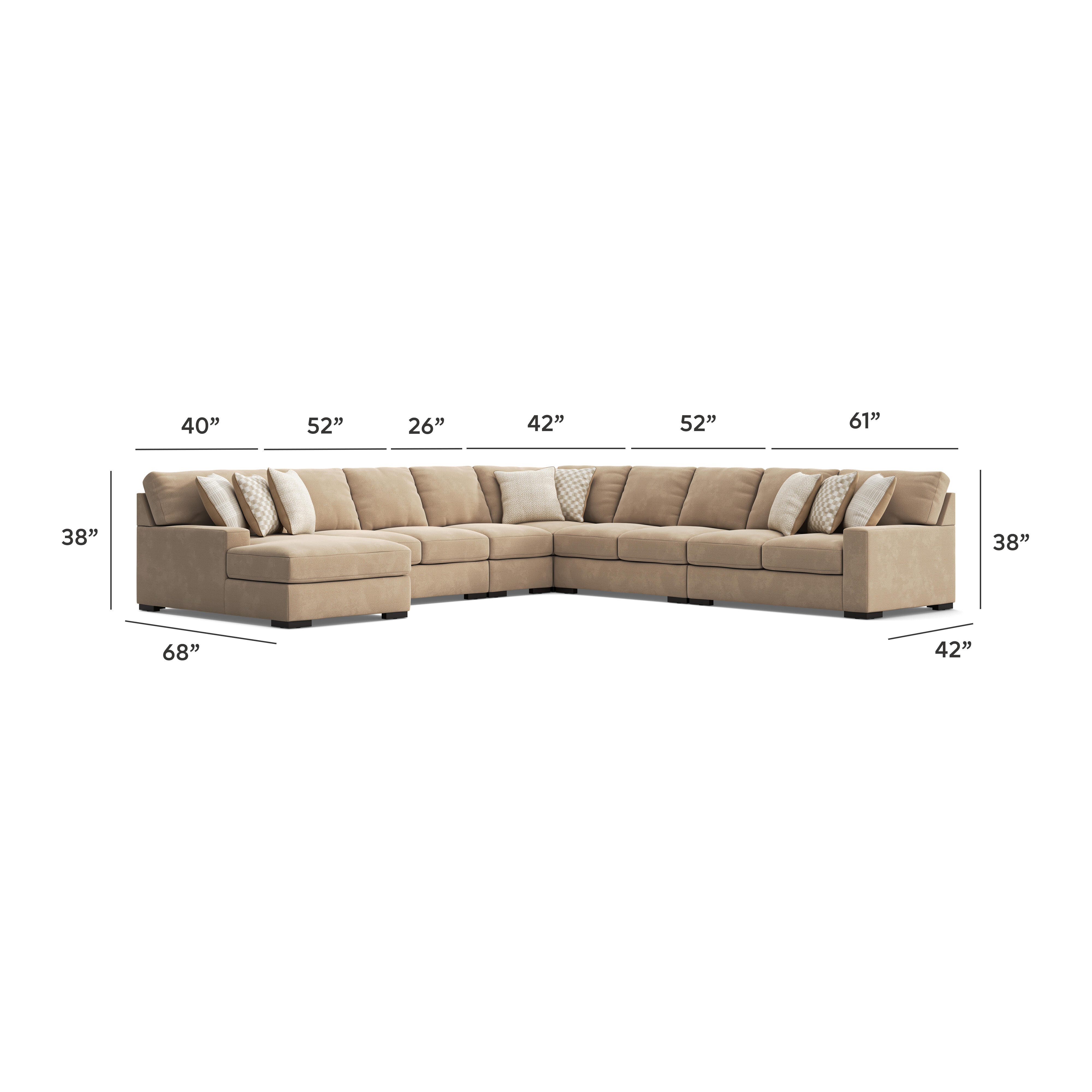 Seccional Larce de 6 piezas con chaise longue - image 7